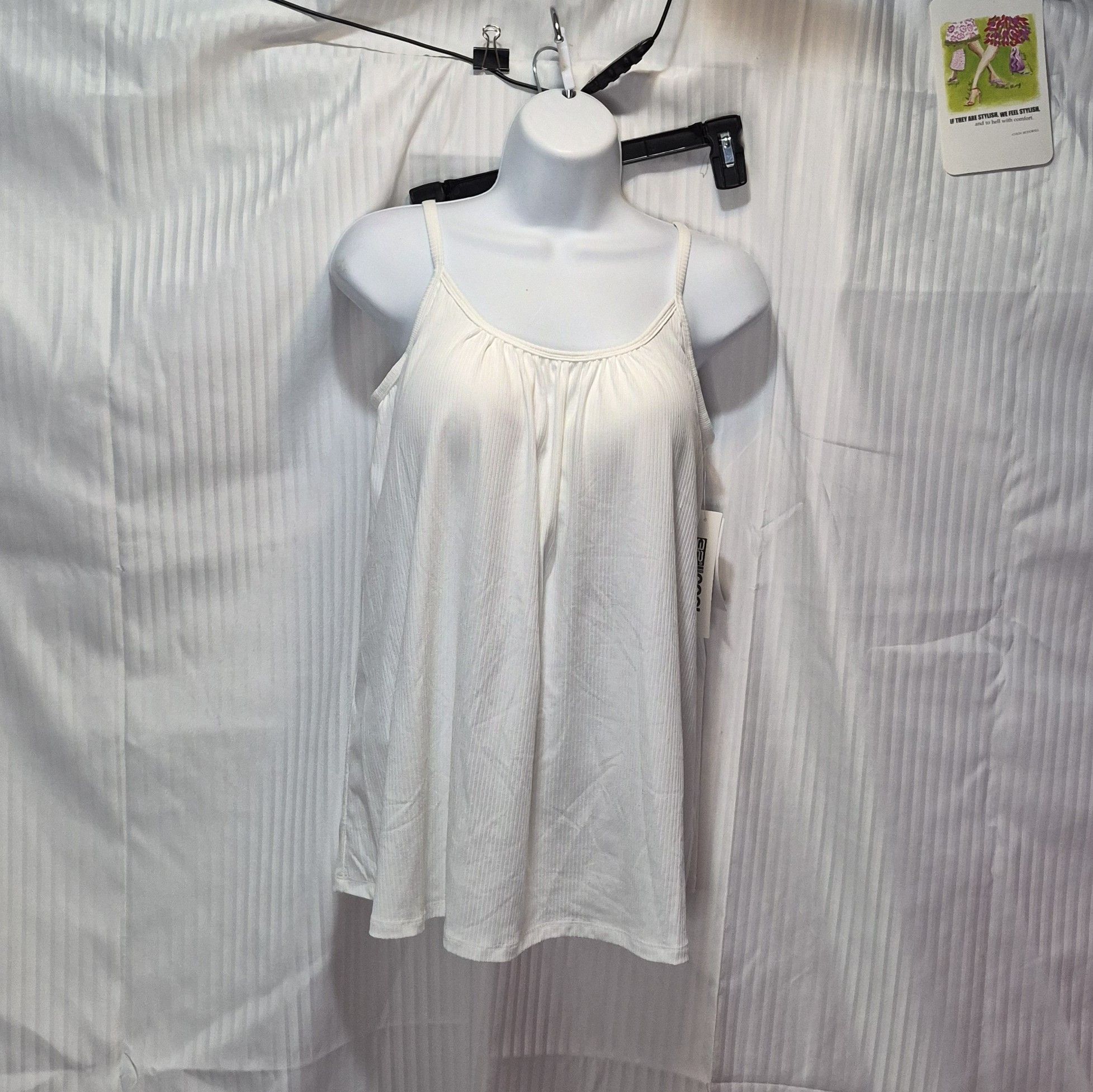 Other 32 Degrees Medium White Spaghetti Strap Swing Top NWT Size M / US 6-8 / IT 42-44 - 1 Thumbnail