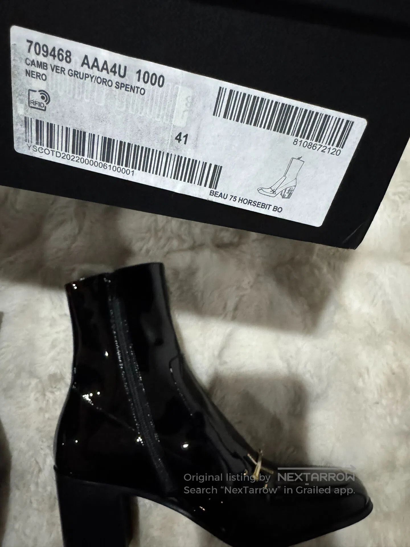 Saint Laurent Paris Saint Laurent Paris Black and Gold Men's Boots| Size US 8 / EU 41 - 9 Thumbnail