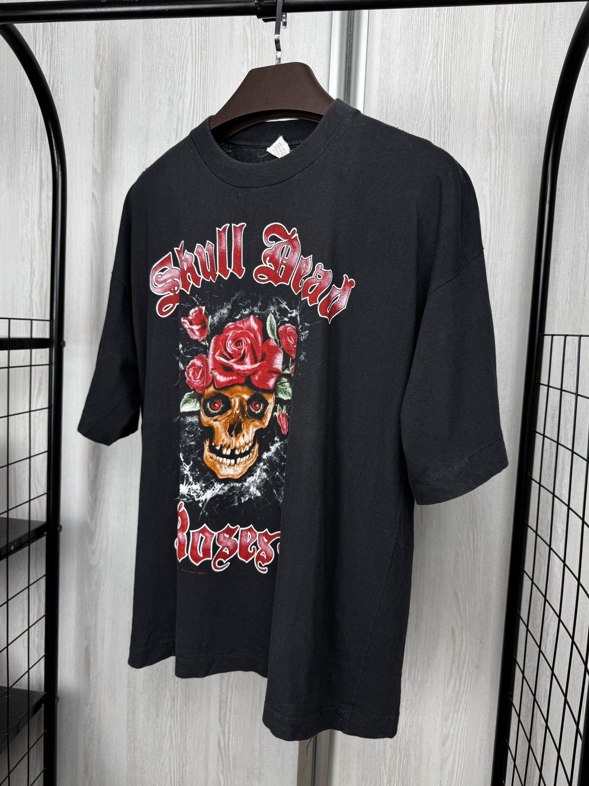 Band Tees Skull Dead Roses vintage 1994 American Flag band tee shirt Size US XL / EU 56 / 4 - 7 Thumbnail