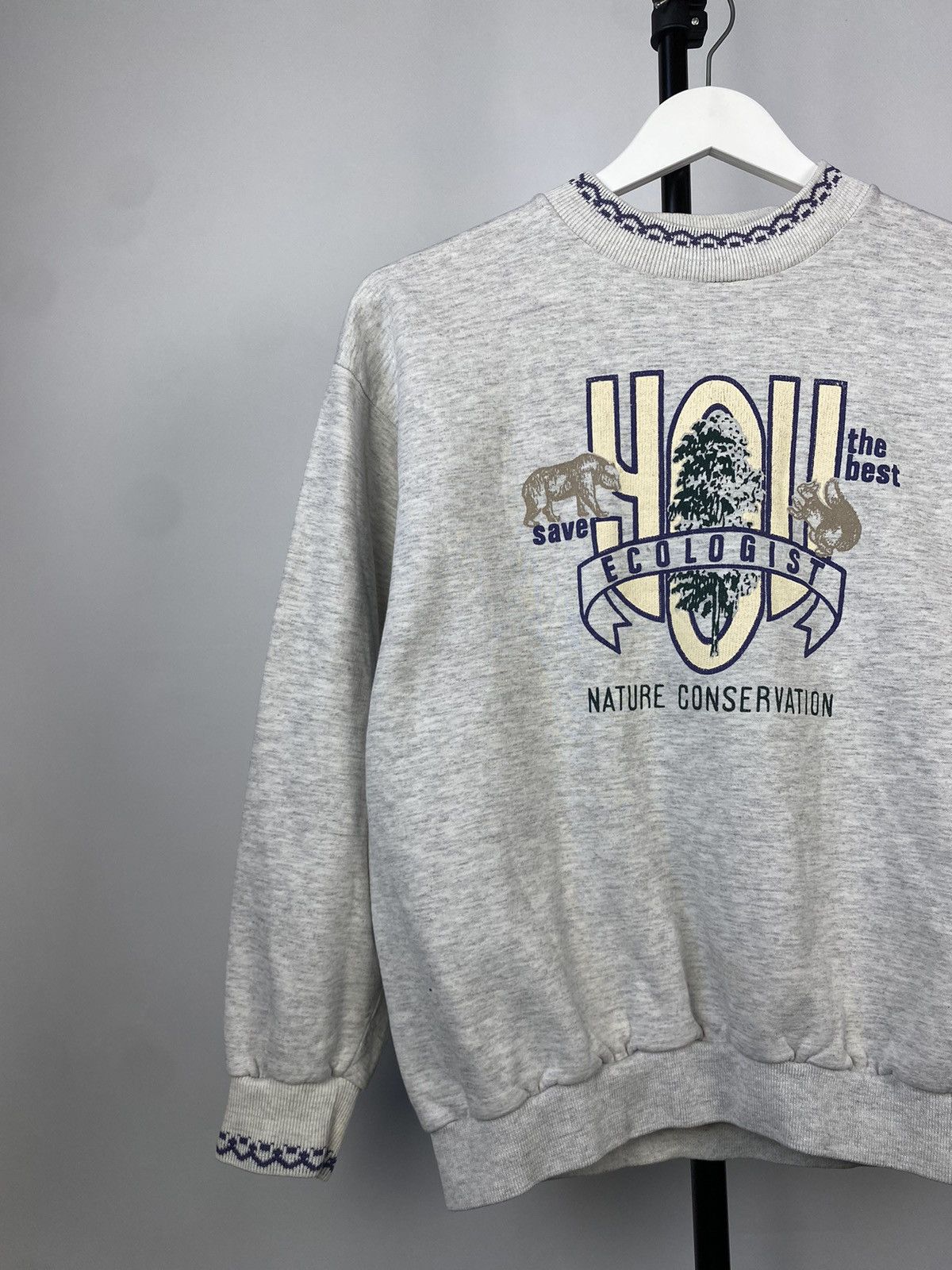 Native × Vintage Vintage 90s Nature Conservation Big logo sweatshirt Size US S / EU 44-46 / 1 - 3 Thumbnail