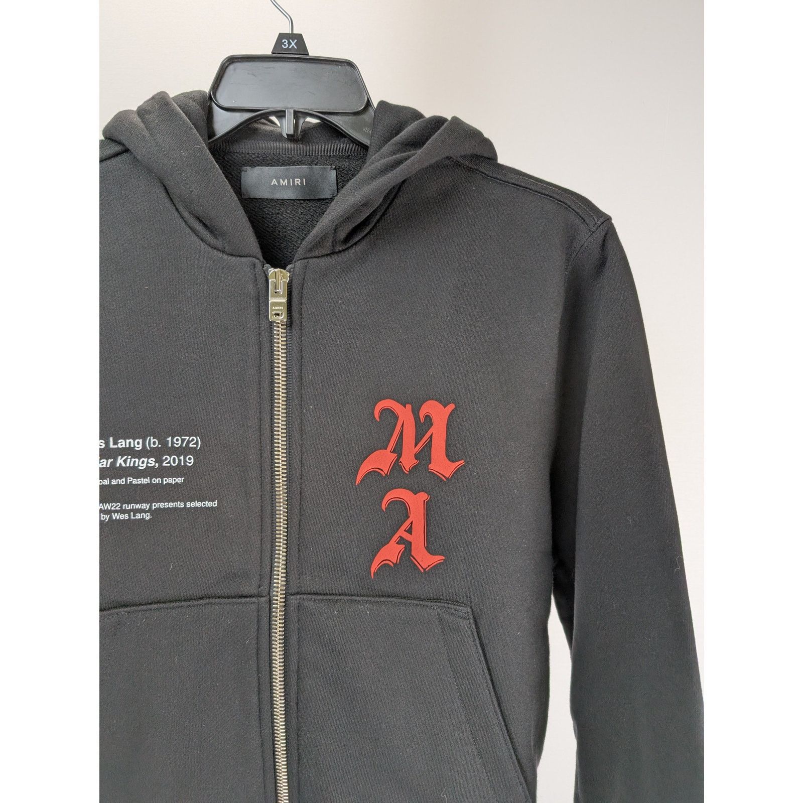 Amiri o1rshd1 Wes Lang Solar Kings Hoodie in Black Size US S / EU 44-46 / 1 - 8 Thumbnail
