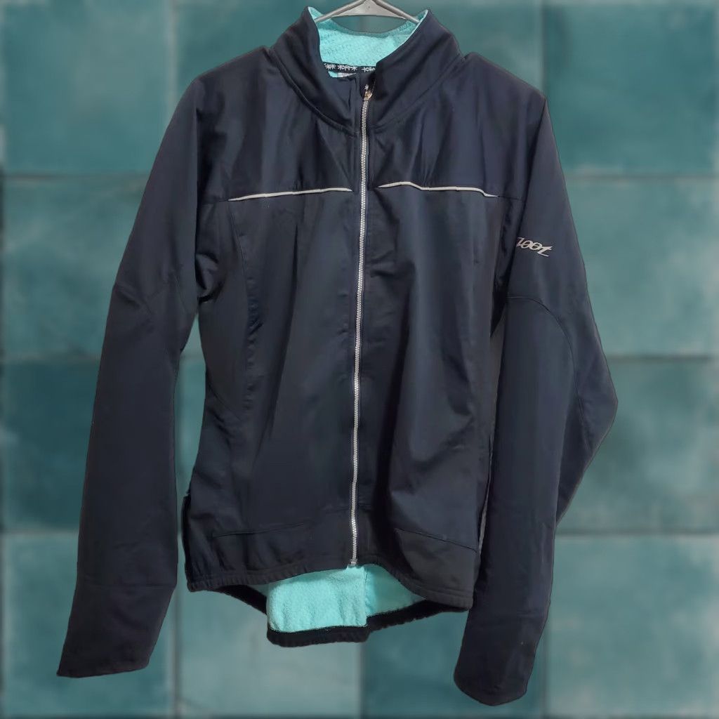 Vintage Zoot Jacket Women XL Black Full Zip Pockets Performance Running Cycling Athletic Size XL / US 12-14 / IT 48-50 - 1 Thumbnail