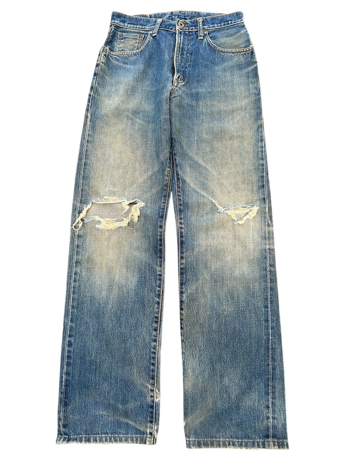 Edwin × If Six Was Nine × Kapital Vtg Edwin Selvedge Distressed Rusty Mudwash Denim Size US 28 / EU 44 - 1 Thumbnail
