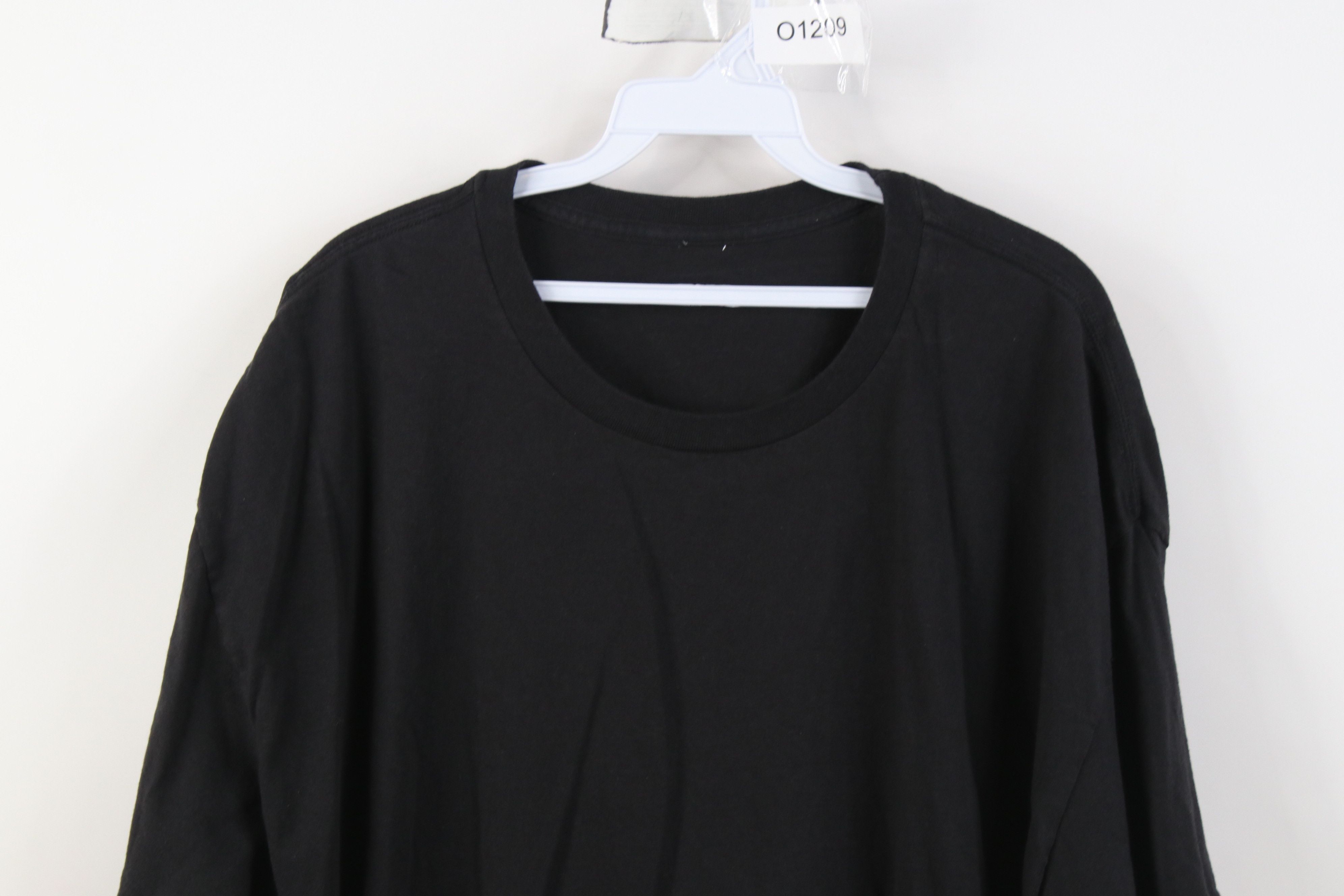 Vintage Vintage 90s Y2K Streetwear Short Sleeve T-Shirt Black Cotton Size US XL / EU 56 / 4 - 2 Thumbnail