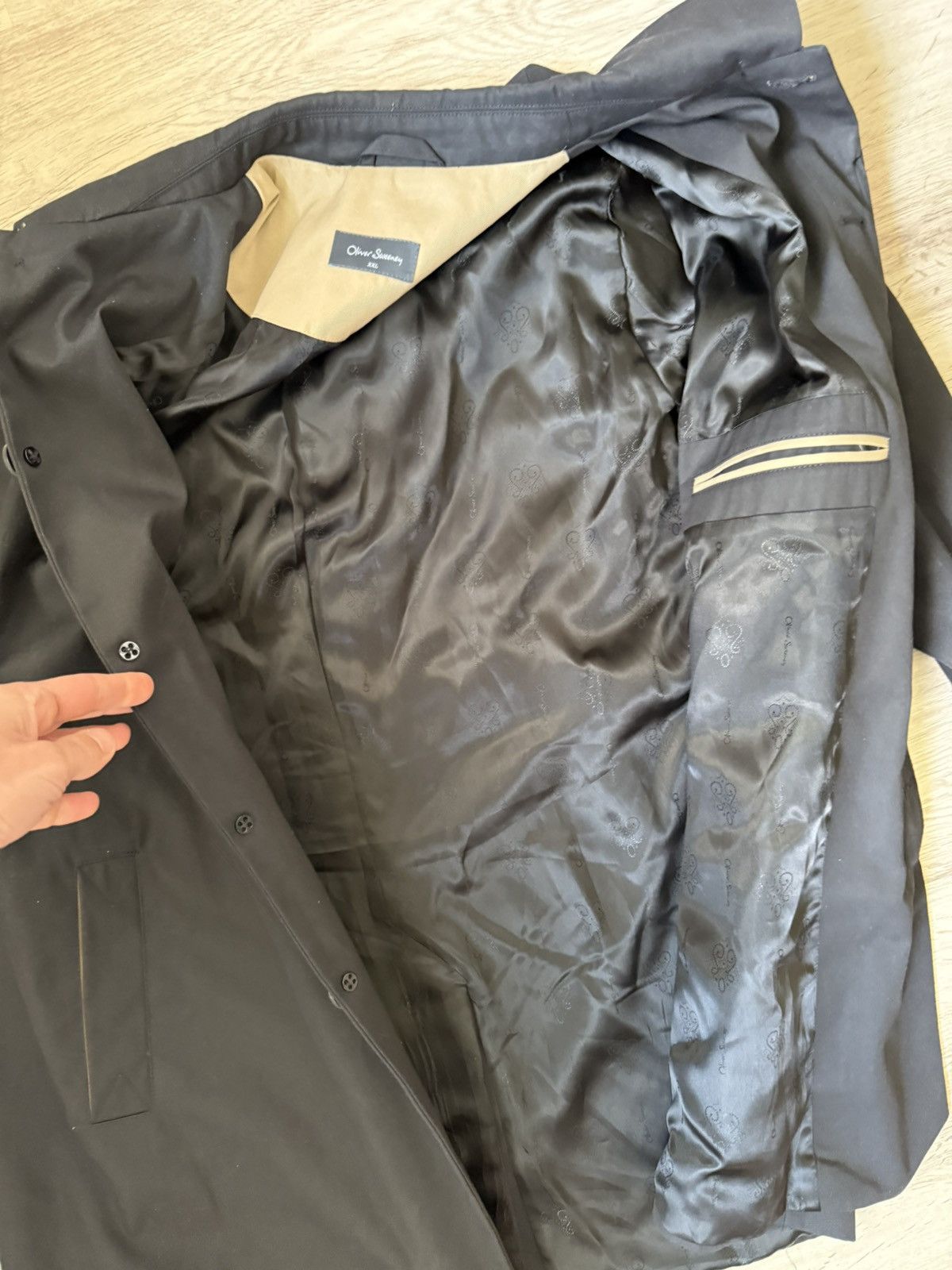 Oliver Sweeney Oliver Sweeney Minimal Mac Coat Blue Fits L XL Clean Design Size US L / EU 52-54 / 3 - 12 Thumbnail