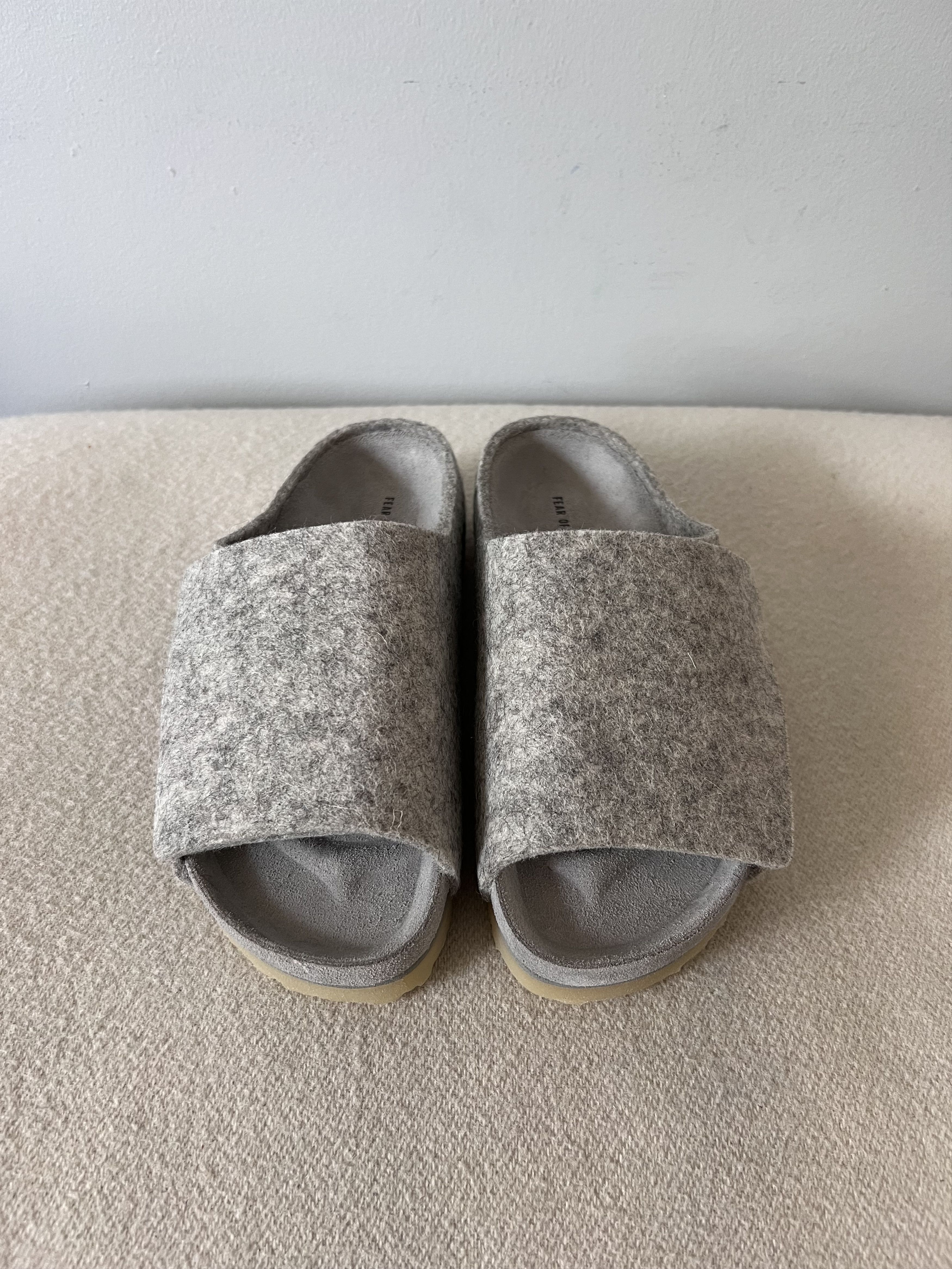 Birkenstock × Fear of God Fear of God Birkenstock Los Feliz in Cement Melange Wool Size US 6 / IT 36 - 4 Thumbnail