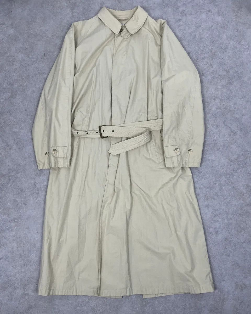Giorgio Armani 1990s Giorgio Armani Beige Long Classy Coat Size US L / EU 52-54 / 3 - 4 Thumbnail