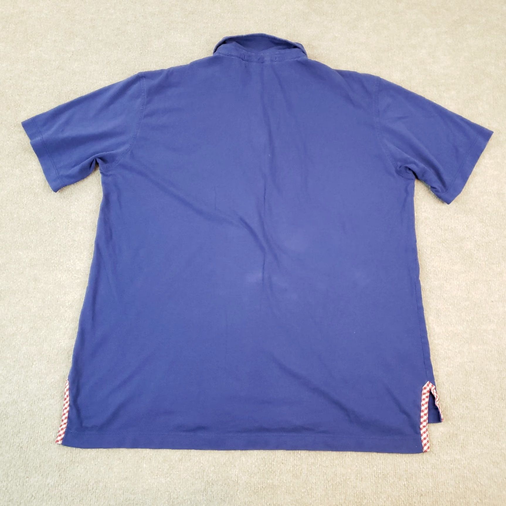 Vintage Bald Head Blues Polo Shirt Mens XL Blue Short Sleeve Polo Easy Care Golf Casual" Size US XL / EU 56 / 4 - 8 Thumbnail