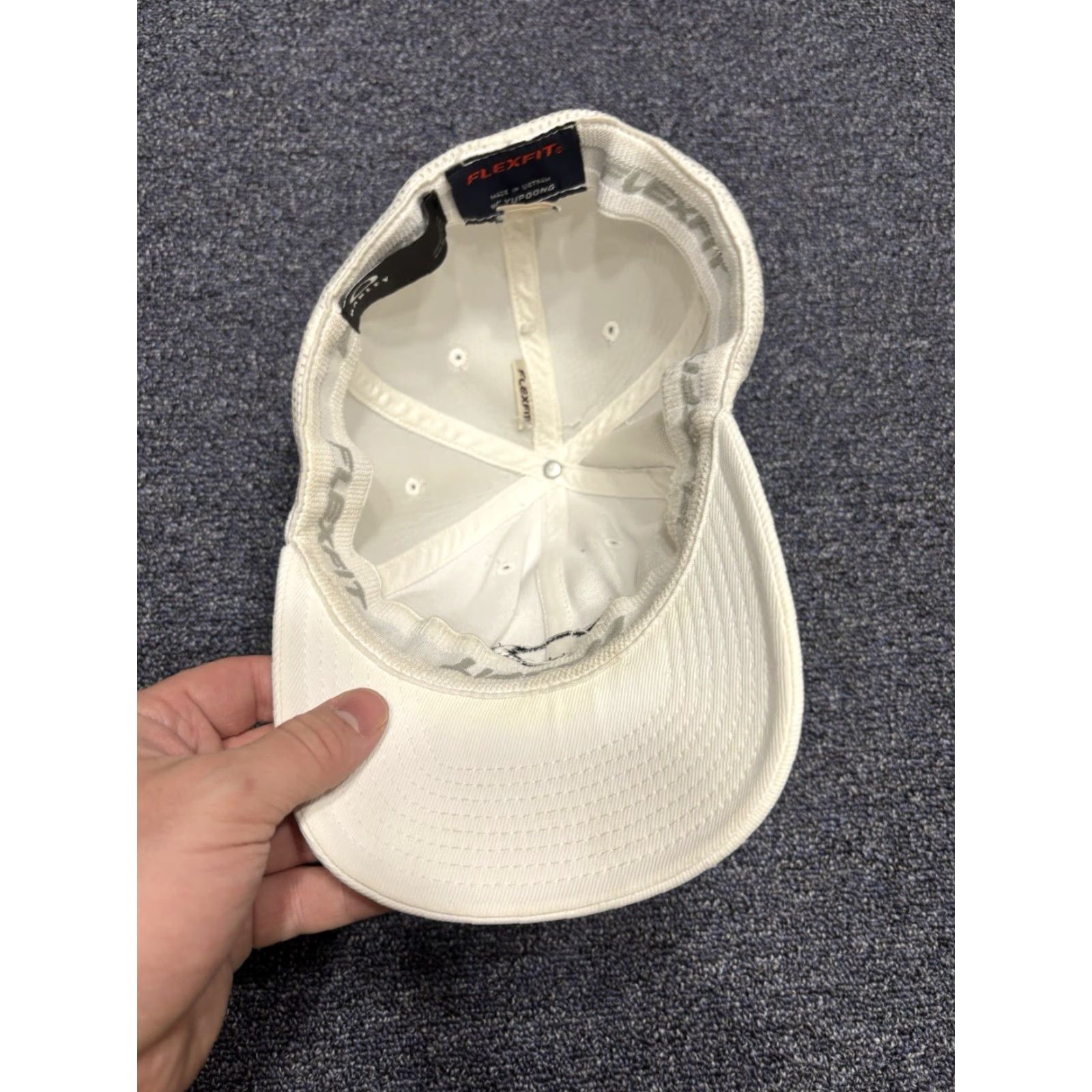 Oakley VINTAGE Oakley Hat Cap Mens Flexfit Logo Optics Software Y2K 90s Classic White Cotton Snapback L Mens Size ONE SIZE - 2 Thumbnail