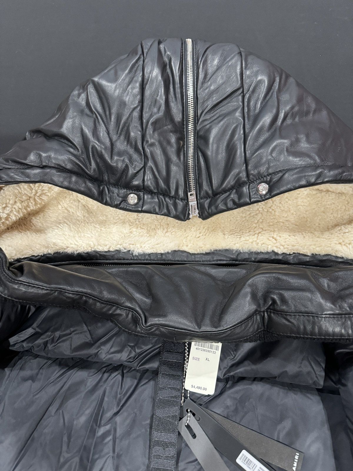 Amiri Amiri hooded down leather jacket Size US XL / EU 56 / 4 - 8 Thumbnail