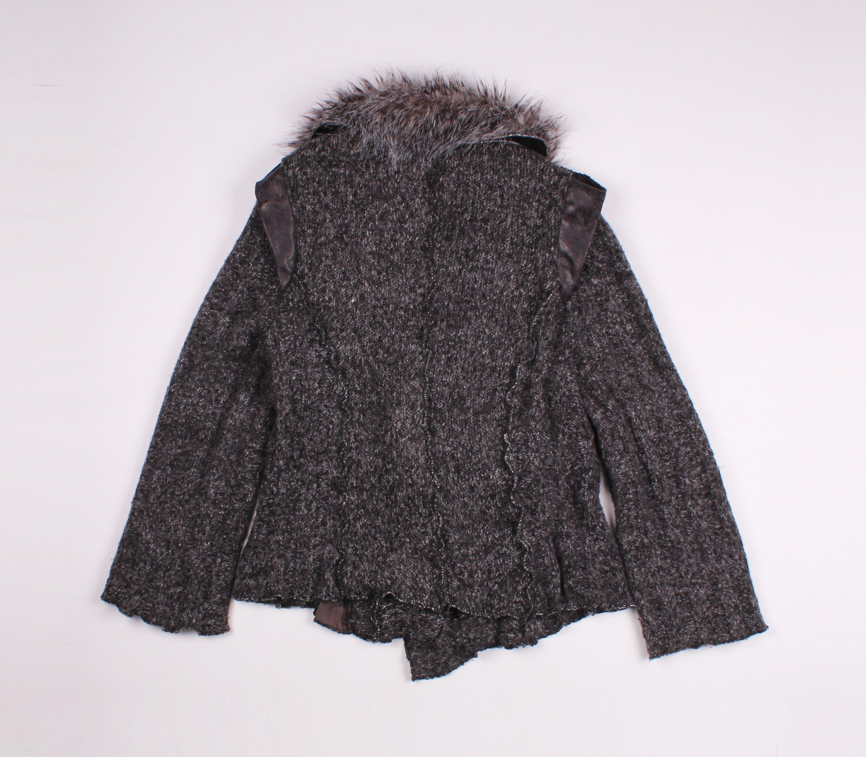 Vintage Vintage Juju & Christine French Grunge Faux Fur Cardigan Size M / US 6-8 / IT 42-44 - 6 Thumbnail