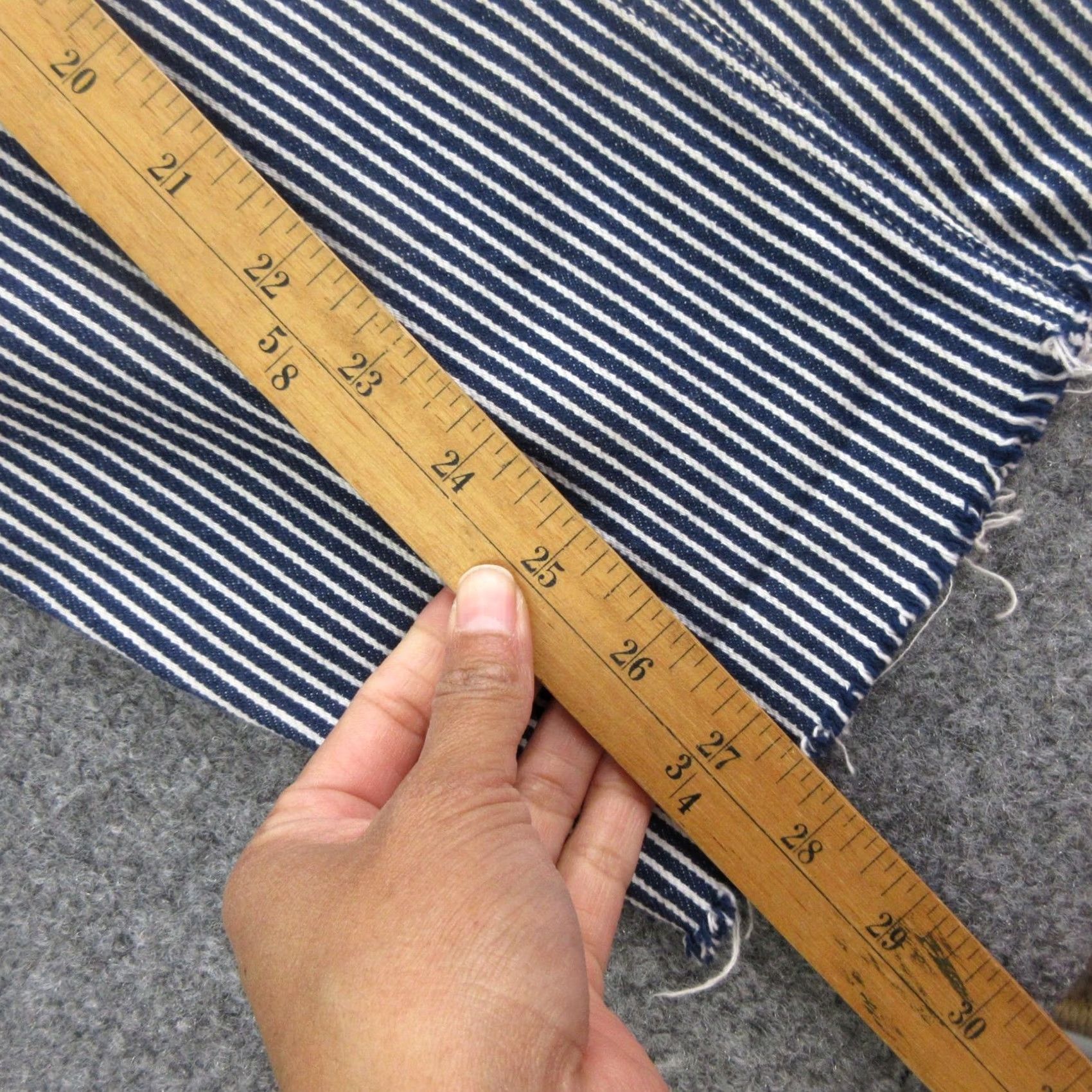 Stan Ray Stan Ray Pants Mens 32x25 Blue Hickory Stripe Carpenter Denim Workwear Relaxed Pants Mens Size US 32 / EU 48 - 4 Thumbnail