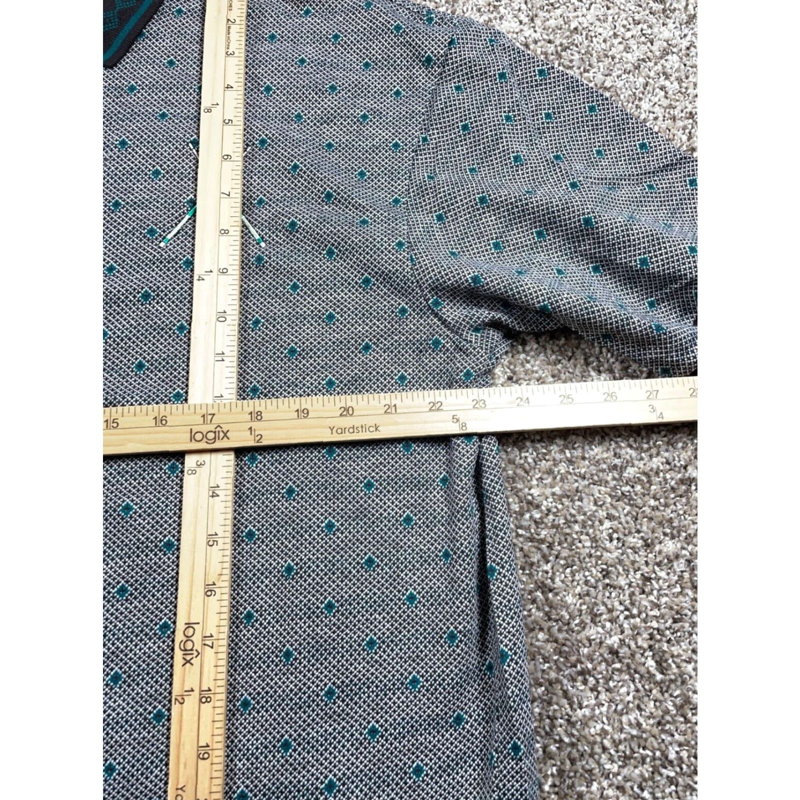 Vintage VINTAGE Bert Pulitzer Polo Shirt Men Short Sleeve XL Green Embroidered 100% Cotton Argyle 90s Retro Size US XL / EU 56 / 4 - 6 Thumbnail