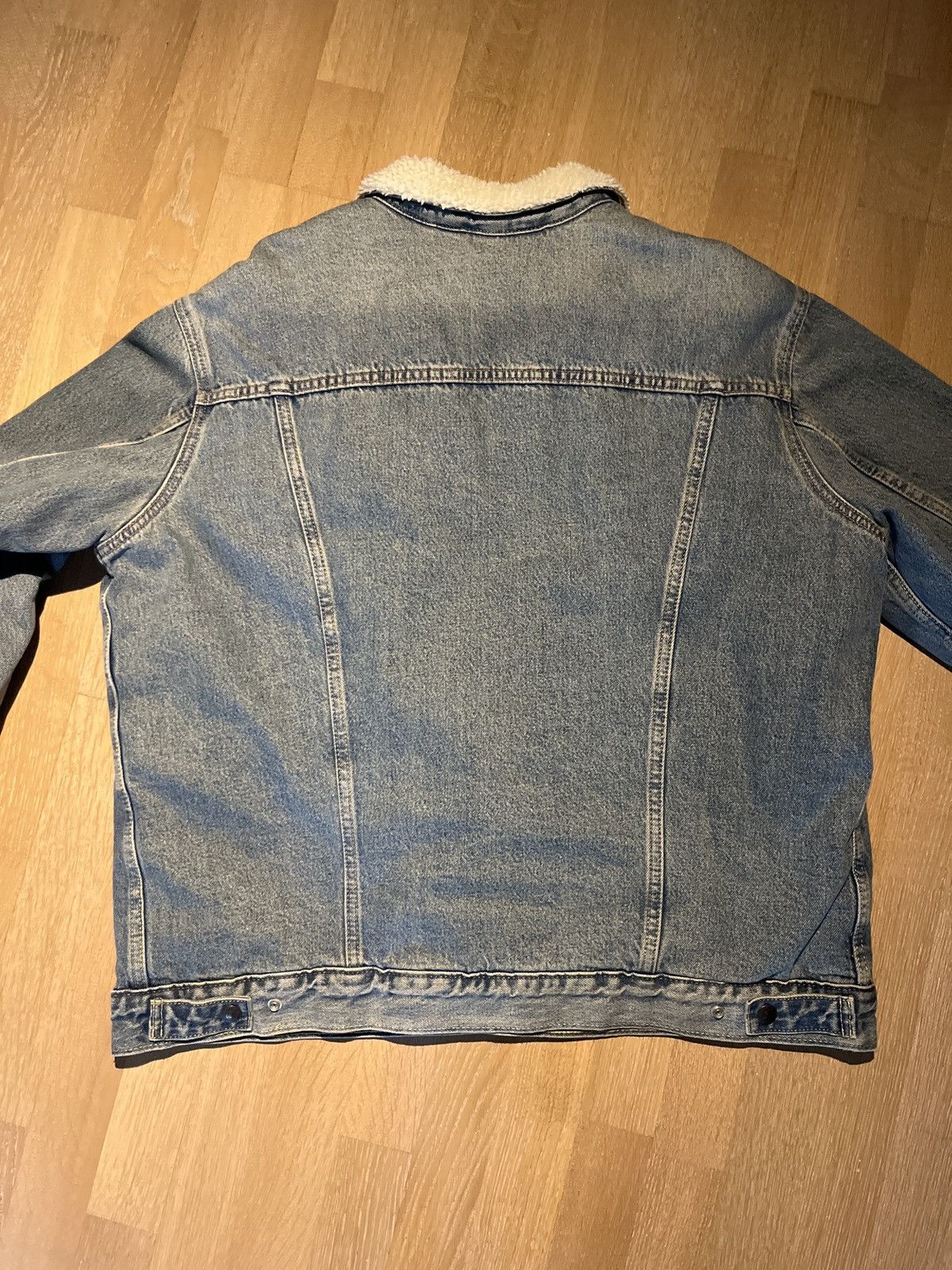 Levi's Levis Sherpa Trucker Jacket Light wash Size US XL / EU 56 / 4 - 7 Thumbnail