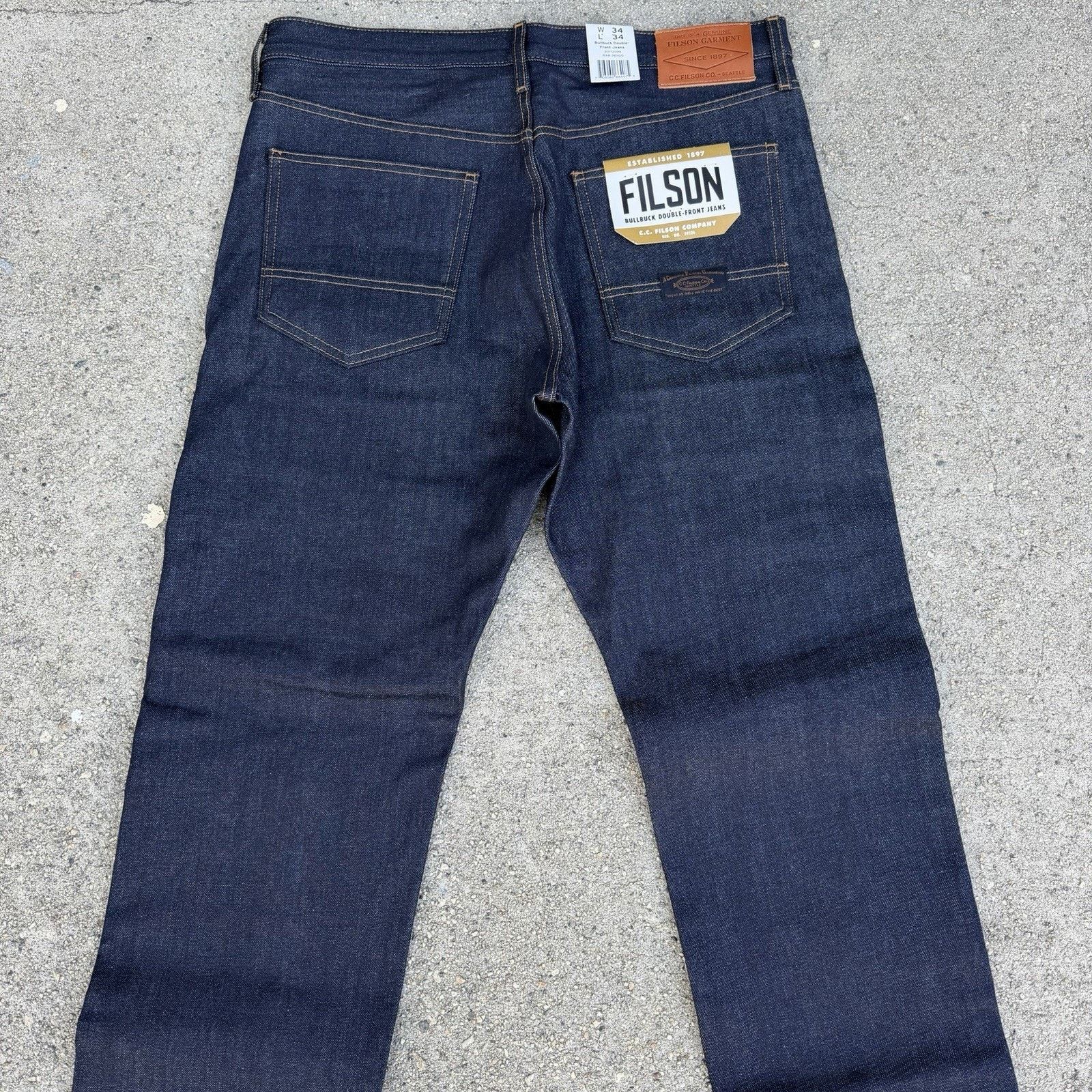 Carhartt × Carhartt Wip × Filson Filson Bullbuck Double Front Double Knee Indigo Jeans 34x34 Size US 34 / EU 50 - 6 Thumbnail
