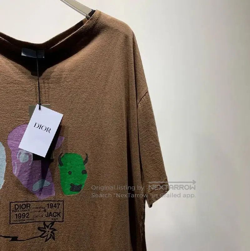 Other Dior Brown Cotton Graphic T-Shirt for Men . Size US L / EU 52-54 / 3 - 5 Thumbnail