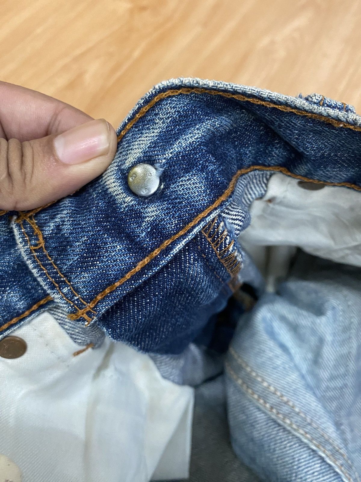 Levi's × Levi's Vintage Clothing × Vintage Vintage 90s levis denim distressed regular fits Size US 34 / EU 50 - 13 Thumbnail