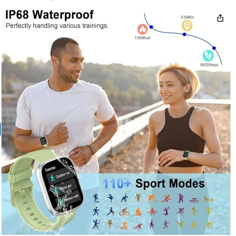 The Unbranded Brand Smart Watch (Answer/Make Call), 1.91" Tracker, 112+Sports Size 26 - 7 Thumbnail