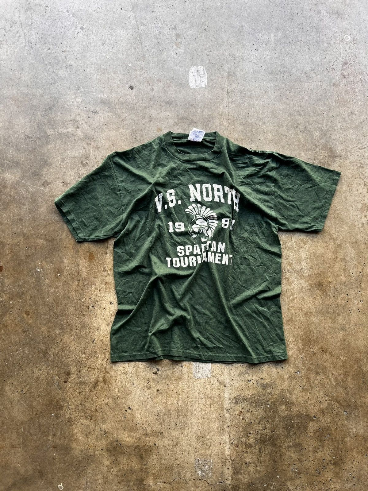 Other × Vintage *VINTAGE* GREEN UNIVERSITY TEE Size US L / EU 52-54 / 3 - 1 Thumbnail