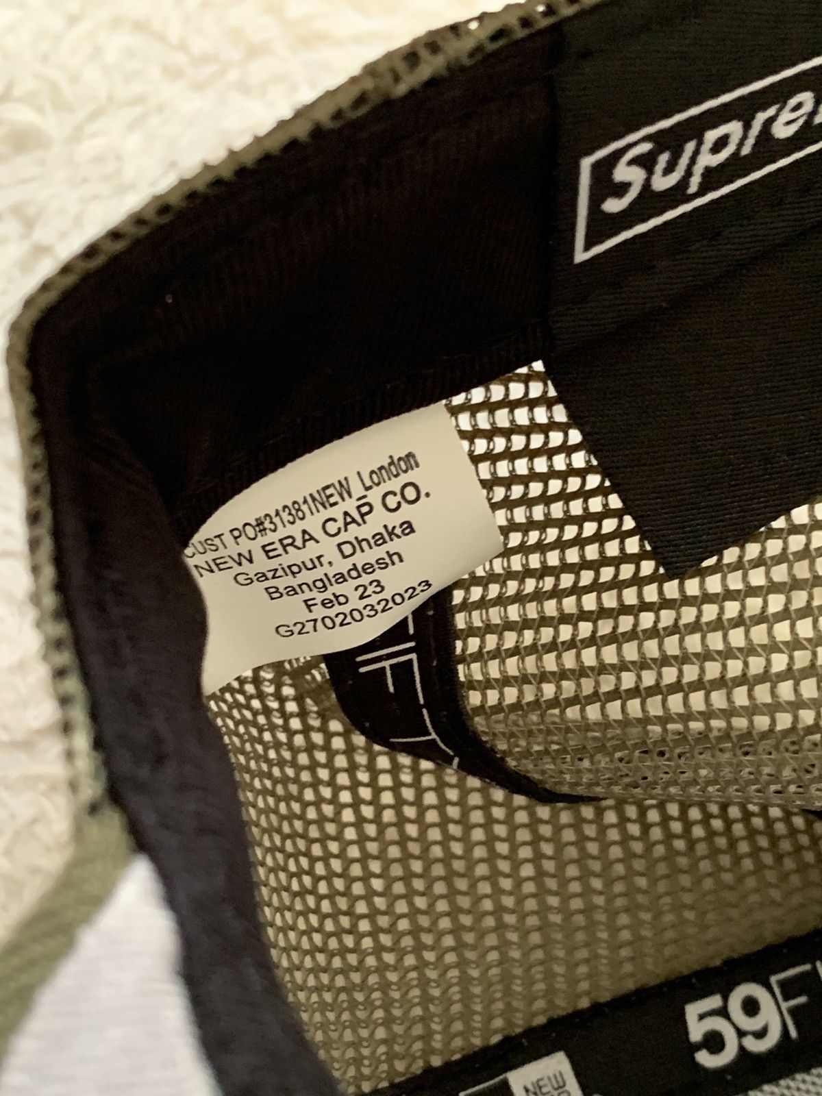 New Era × Supreme Supreme X New Era Box Logo Mesh SS23 Size 28 - 6 Thumbnail