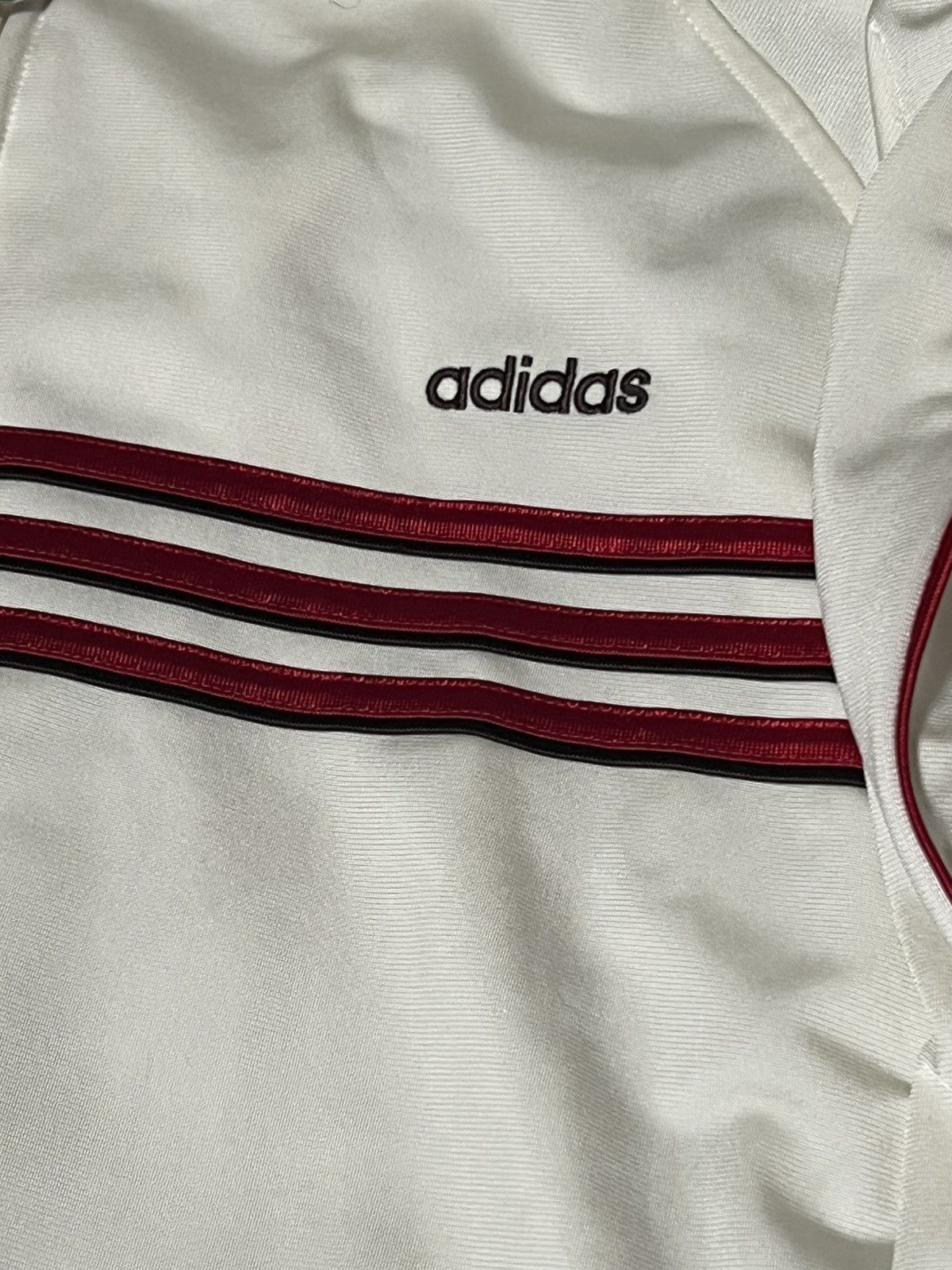 Adidas × Vintage Vintage Adidas 3 Stripes Full Zip Up Track Jacket Size US L / EU 52-54 / 3 - 3 Thumbnail