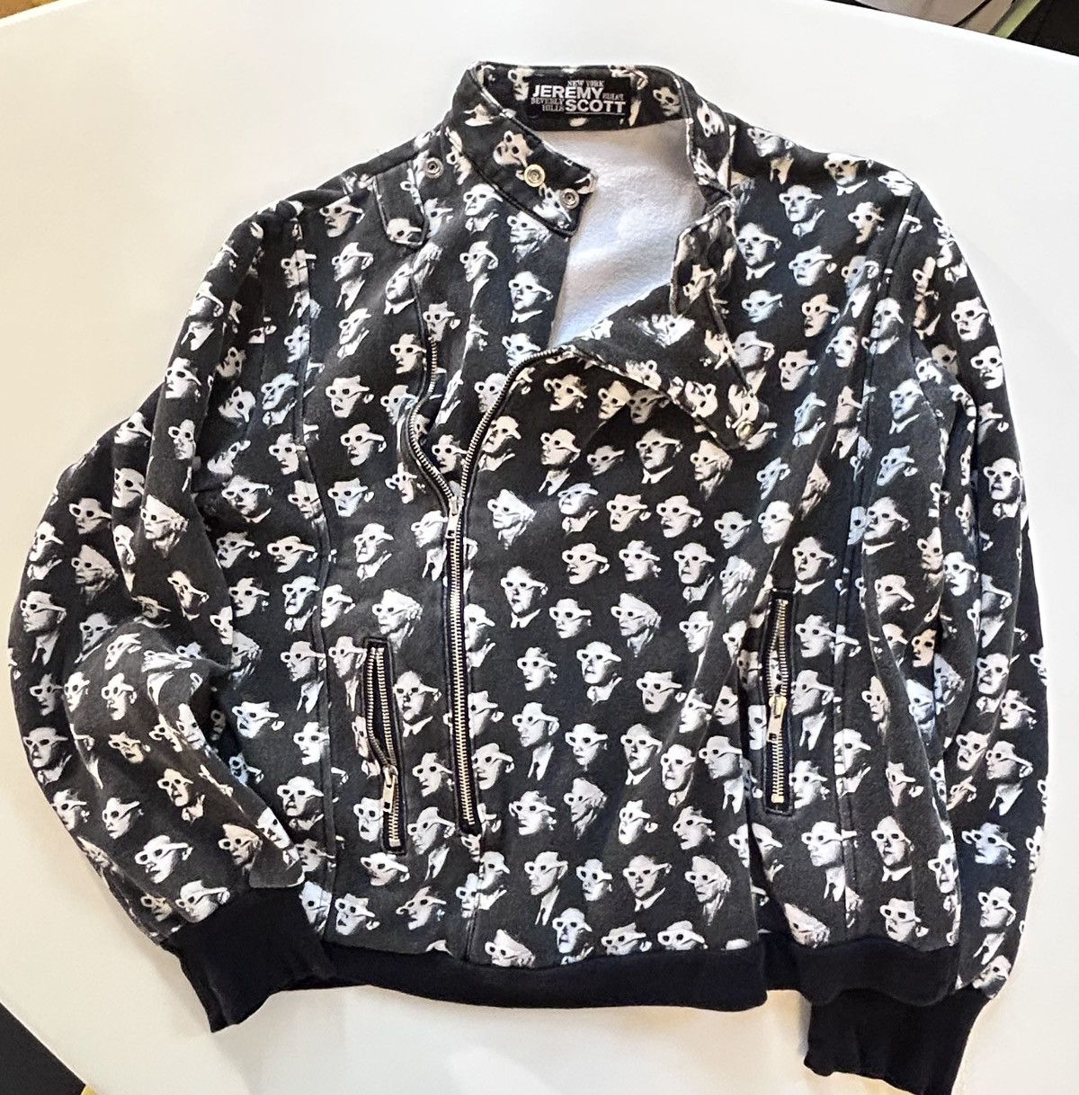 Jeremy Scott Jeremy Scott Archive 2000s All-Over Print Zip Jacket Rare Size M / US 6-8 / IT 42-44 - 2 Thumbnail