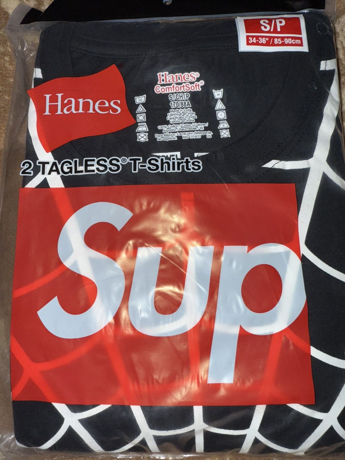 Supreme Supreme Hanes Spider-Man Tagless Tees (2 Pack) SM Size ONE SIZE - 1 Thumbnail