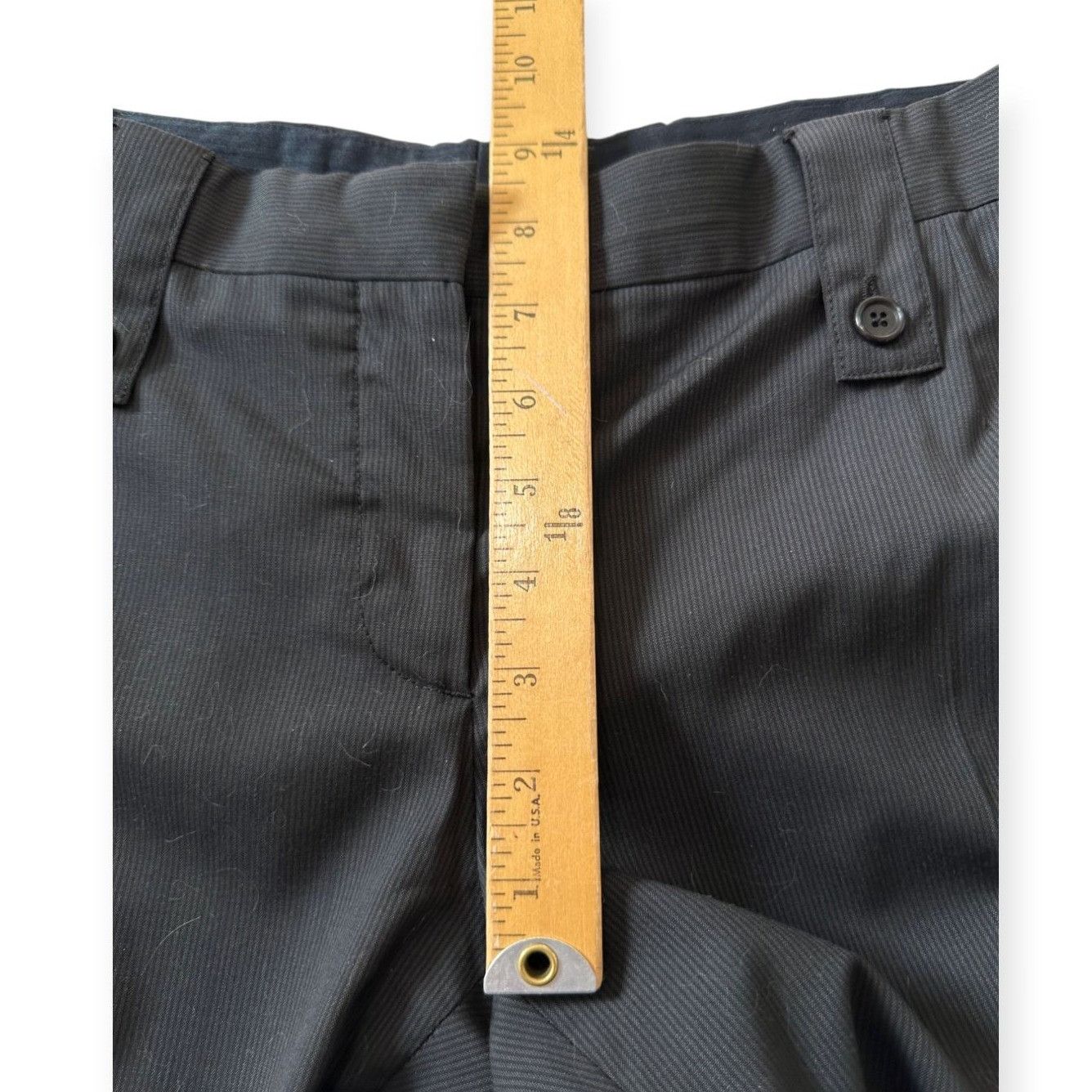 Prada Prada 2006 Wool Pants with Strap & Button Detail – IT 46 Size 32" / US 10 / IT 46 - 14 Thumbnail