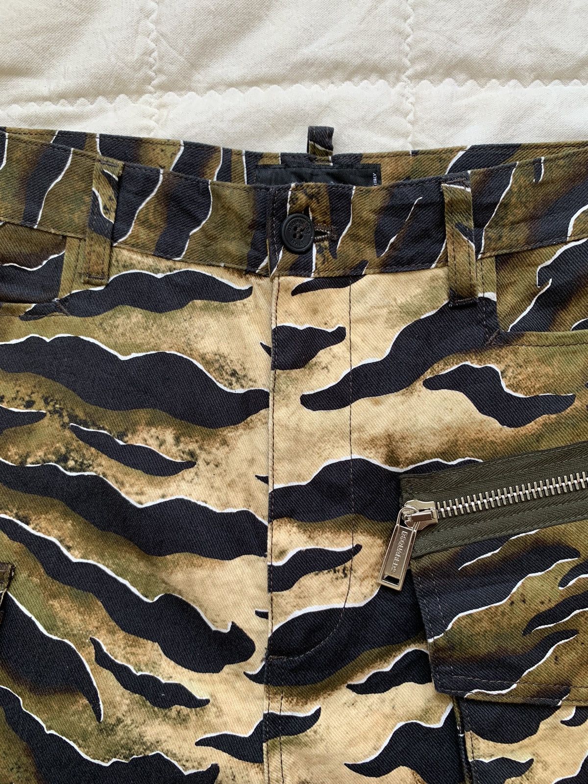 Dsquared2 SS20 Dsquared2 Camo Tiger Stripe Military Cargo Pant Size US 34 / EU 50 - 12 Thumbnail
