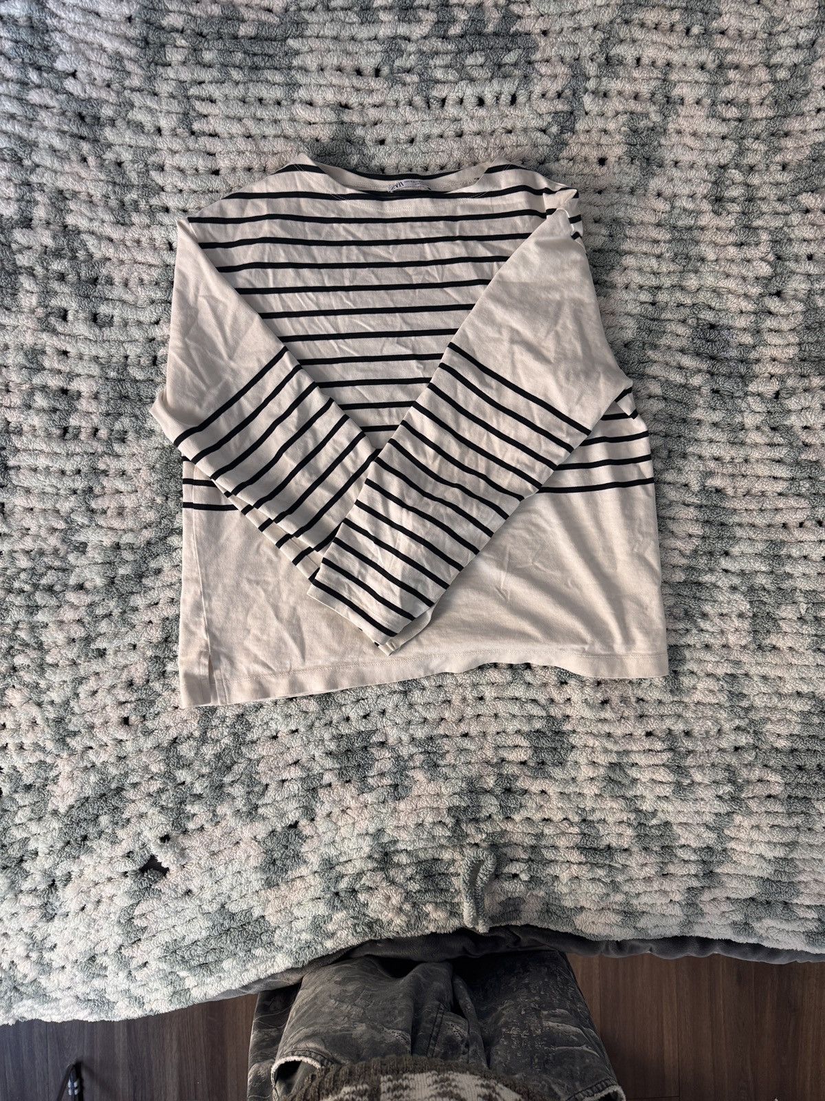 Zara Striped medium sleeve tee Size US M / EU 48-50 / 2 - 1 Thumbnail