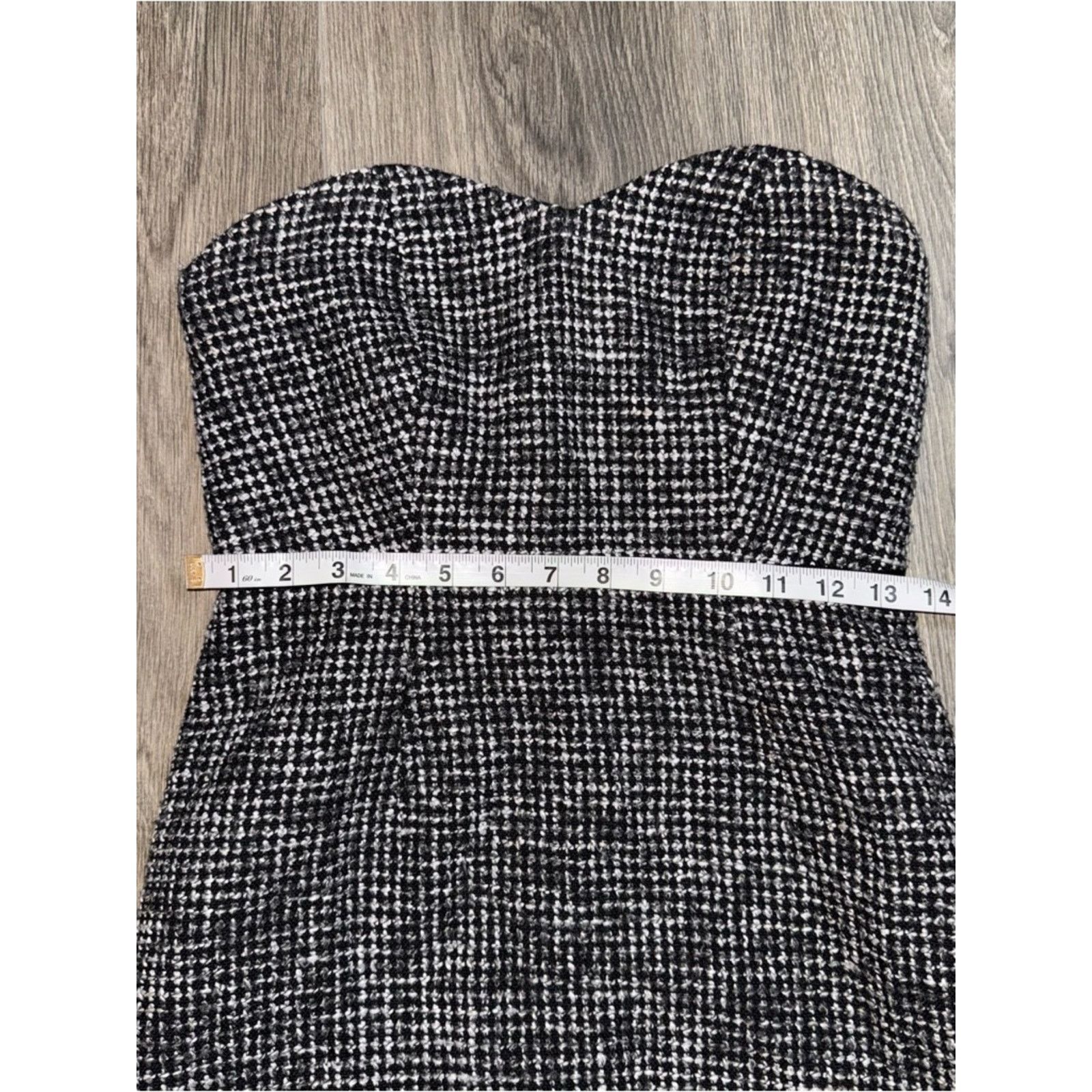 Urban Outfitters Kimchi Blue Tweed Strapless Dress Size 2 Gossip Girl Preppy Size XS / US 0-2 / IT 36-38 - 8 Thumbnail