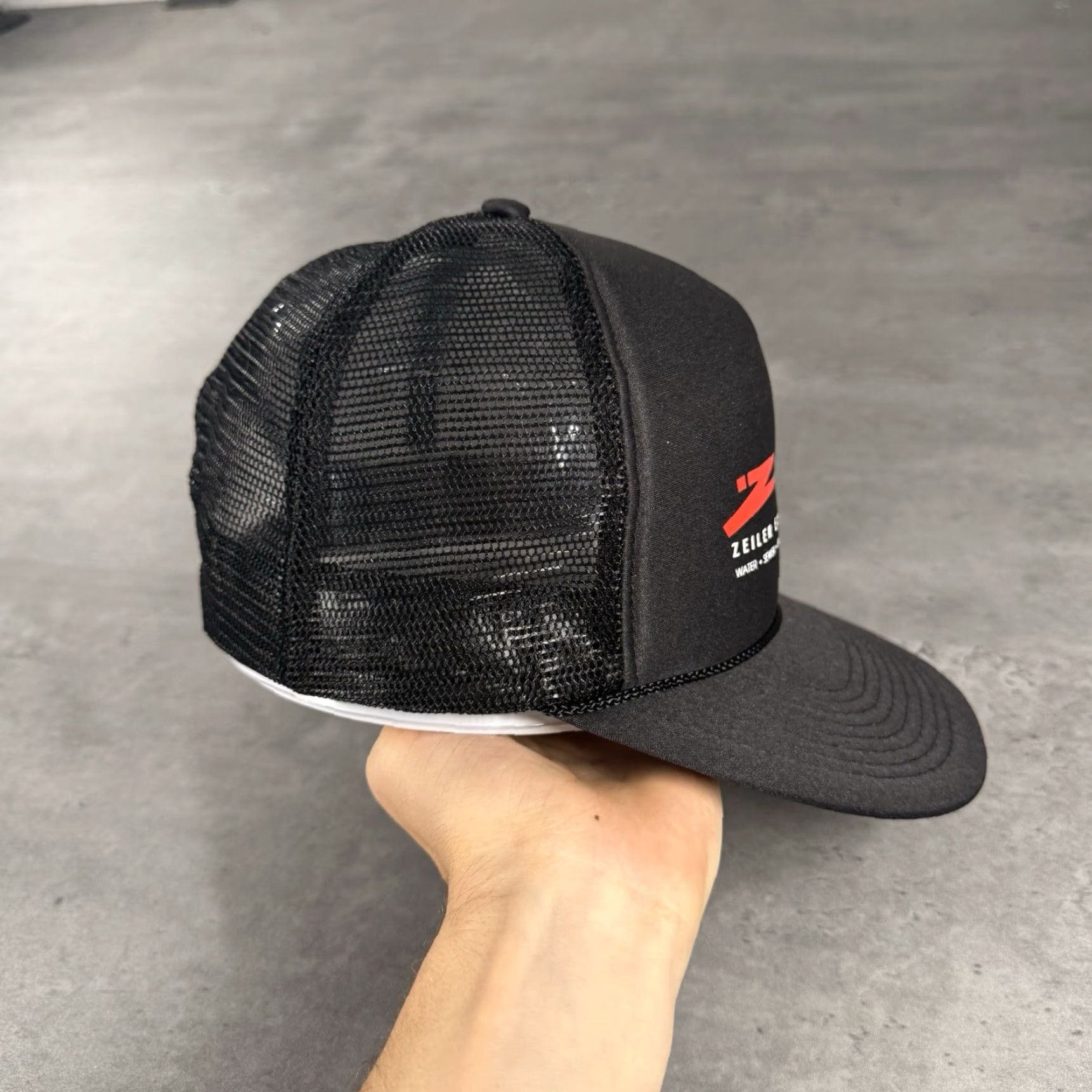 Vintage VINTAGE Construction Excavating Snapback Hat Nylon Black Red One Size Men Size ONE SIZE - 4 Thumbnail