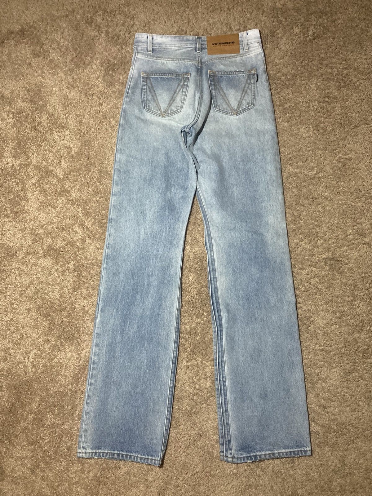 Vetements New Vetements Extended Leg Flare Distressed Double Seam Wash Size US 30 / EU 46 - 15 Thumbnail