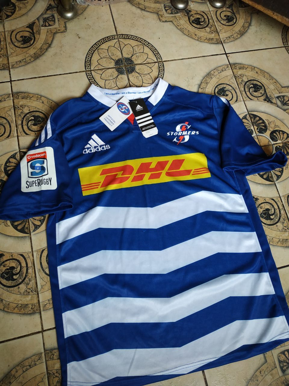 Adidas Adidas Stormers Rugby Jersey 2014 DHL Rugby Shirt L NWT Size US L / EU 52-54 / 3 - 8 Thumbnail