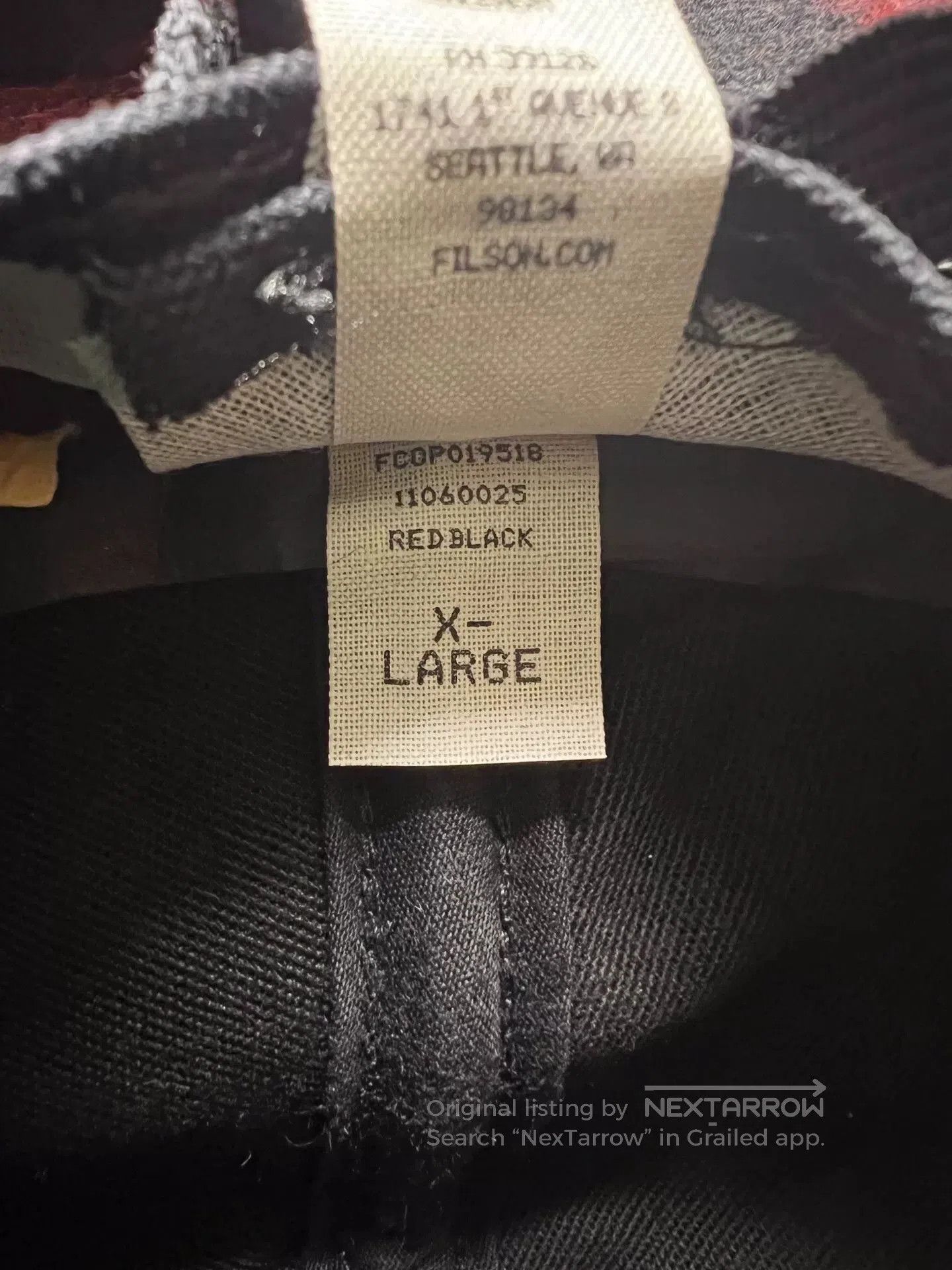 Filson Filson Red Black Plaid Wool Fedora XL. Size ONE SIZE - 9 Thumbnail