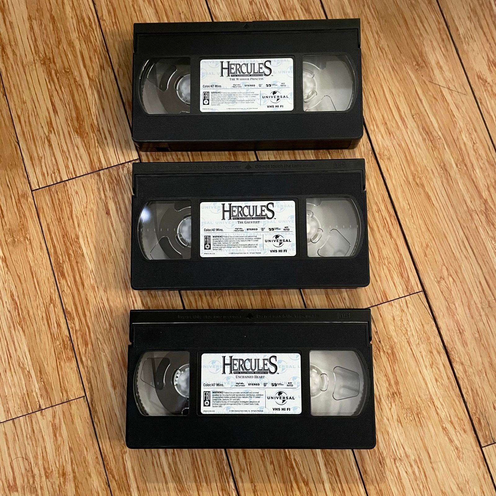 Universal Studios Hercules Xena The Warrior Princess Triology VHS tape lot 90s Size ONE SIZE - 4 Thumbnail