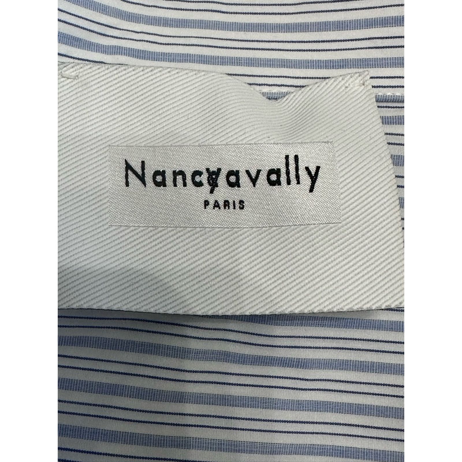 Other Nancyavally Women Button Up Shirt Blue Striped Long Sleeve S Size S / US 4 / IT 40 - 7 Thumbnail