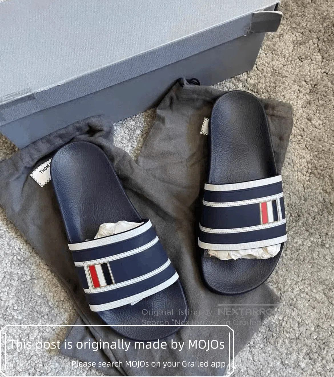 Thom Browne Sz 11 Thom Browne Stripe Pattern Slopper. Size US 11 / EU 44 - 6 Thumbnail