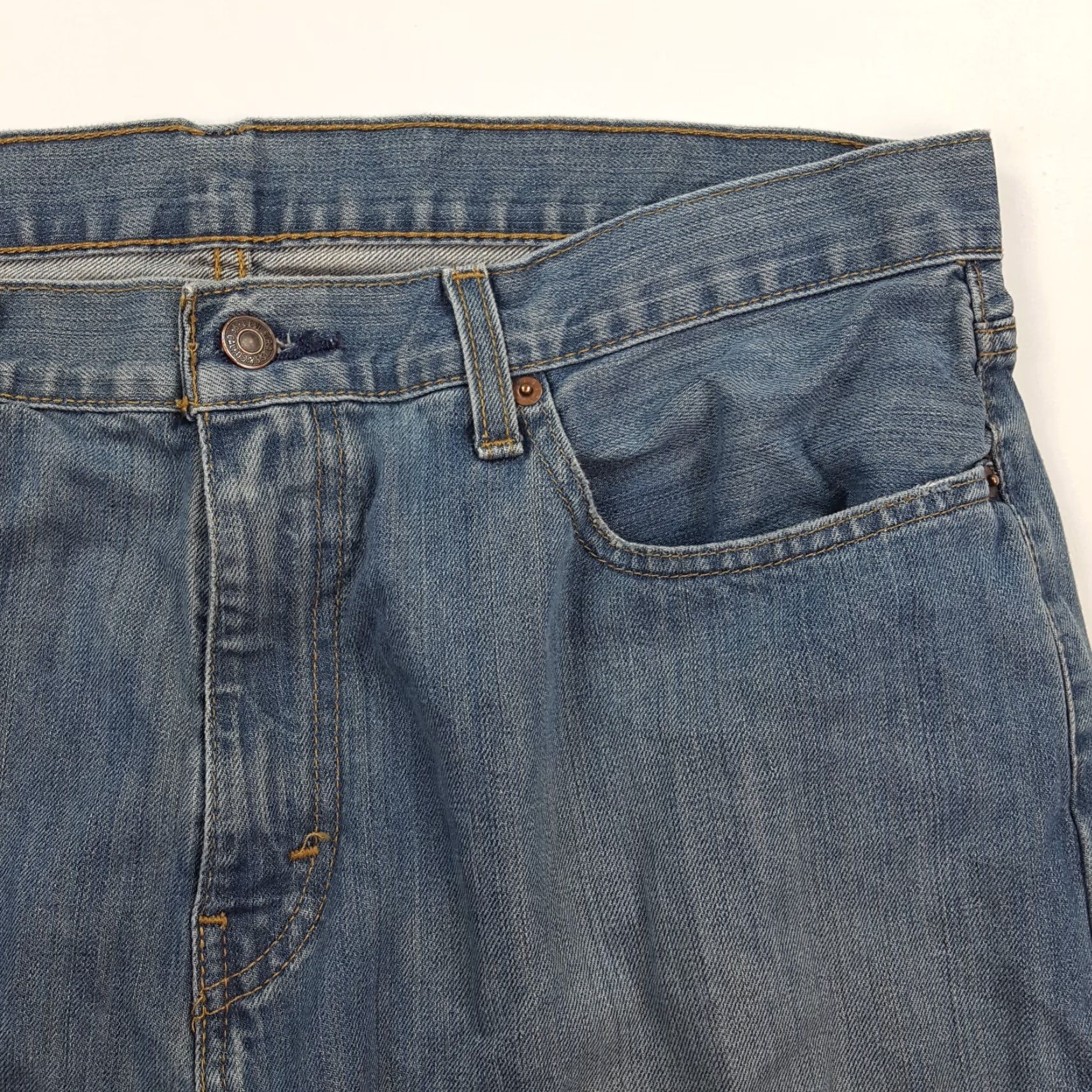 Levi's VINTAGE Levi's 559 Jeans Straight Denim Blue 38x31 Regular Mens 90s Grunge Retro Rock Leather Pockets Classic Fit Casual Reactivation Size US 38 / EU 54 - 4 Thumbnail