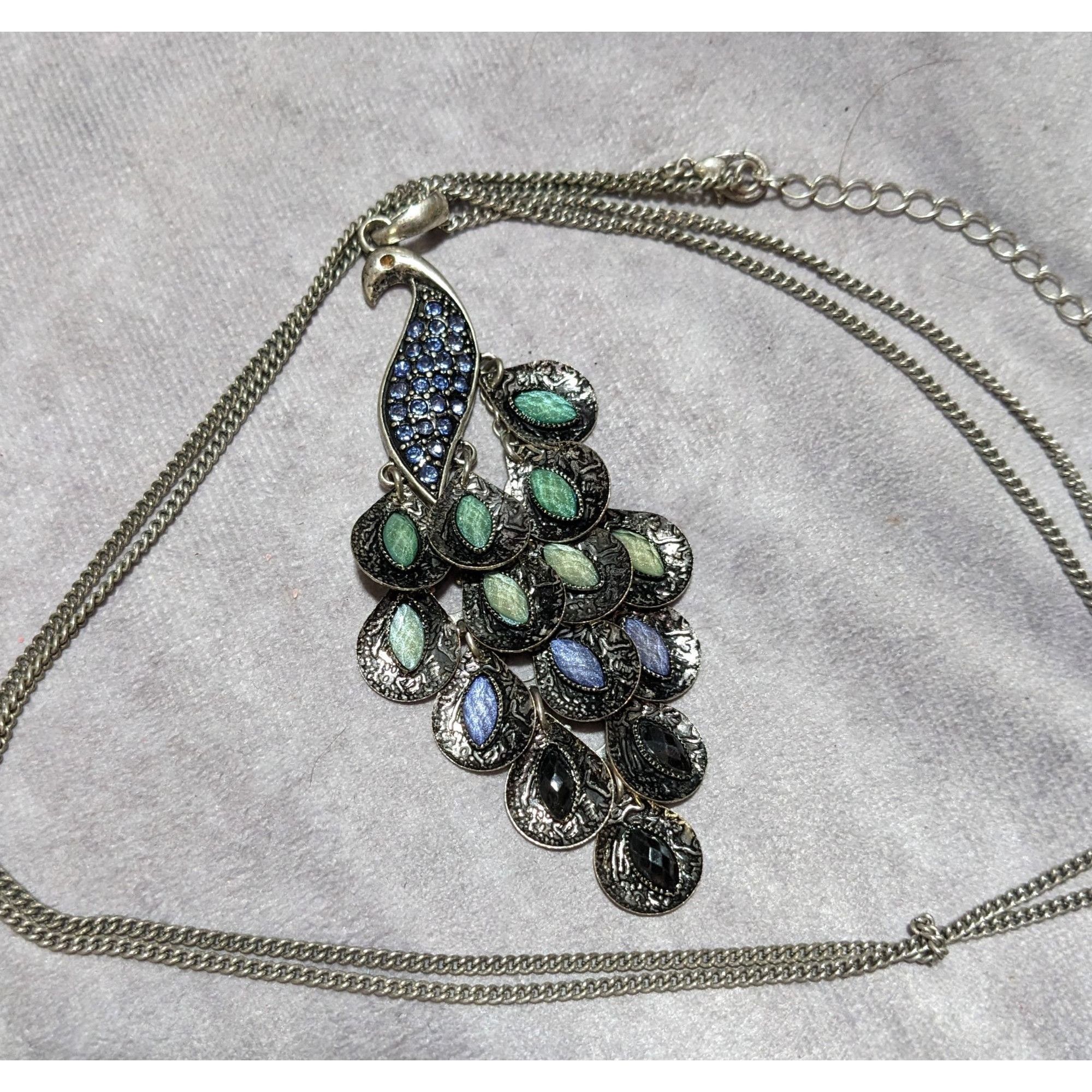 Other Blue Bohemian Peacock Necklace Size ONE SIZE - 6 Thumbnail