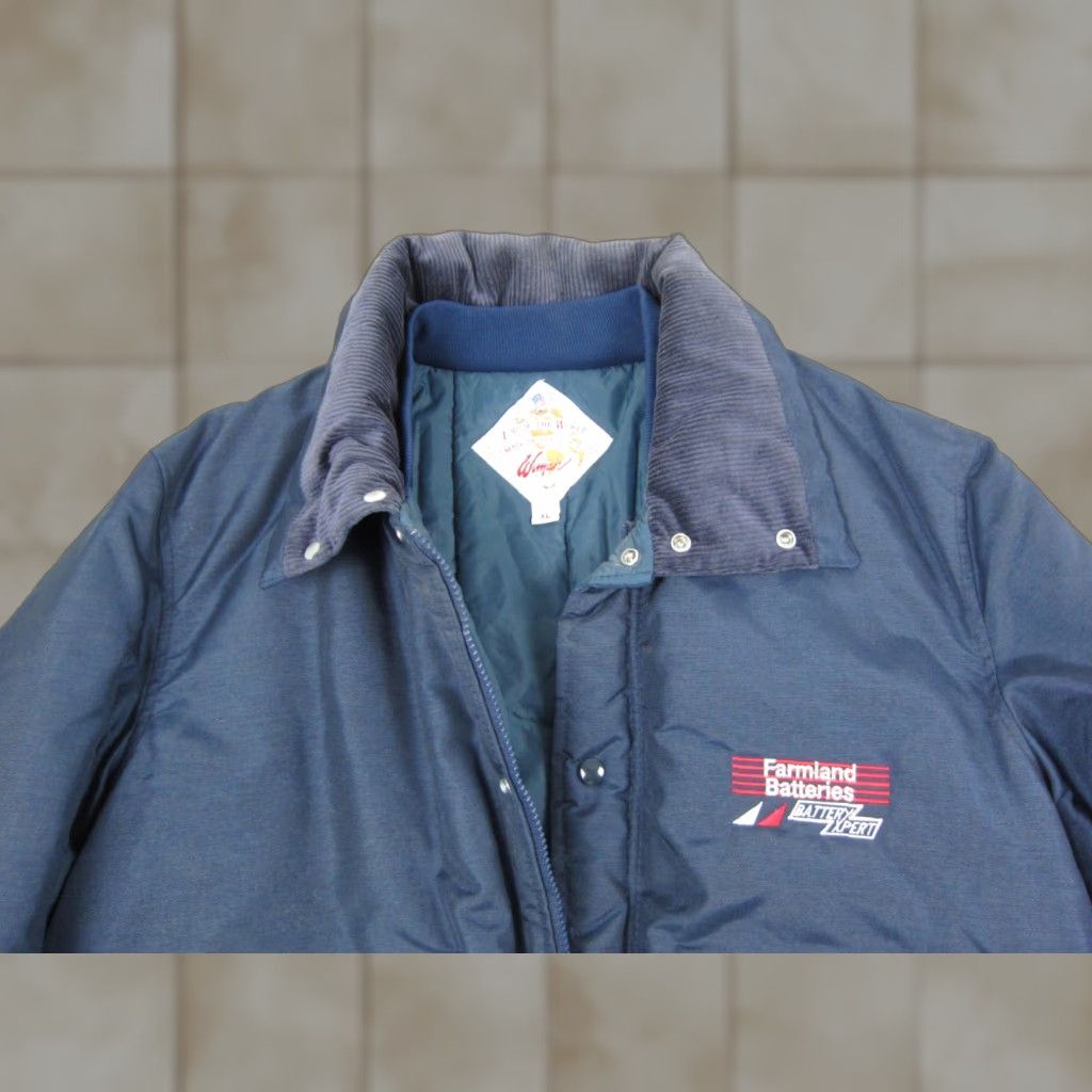 Vintage VINTAGE Wyman Jacket XL Blue Parka Mens - Adult - Regular Fit - Full Zip - Quilted Lined - Nylon Canvas - 80s Outdoor Theme Size US XL / EU 56 / 4 - 1 Thumbnail