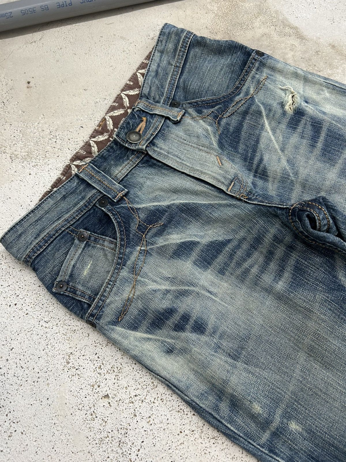 Hysteric Glamour Flared Edwin XV Mud Washed Distressed Size US 29 - 7 Thumbnail