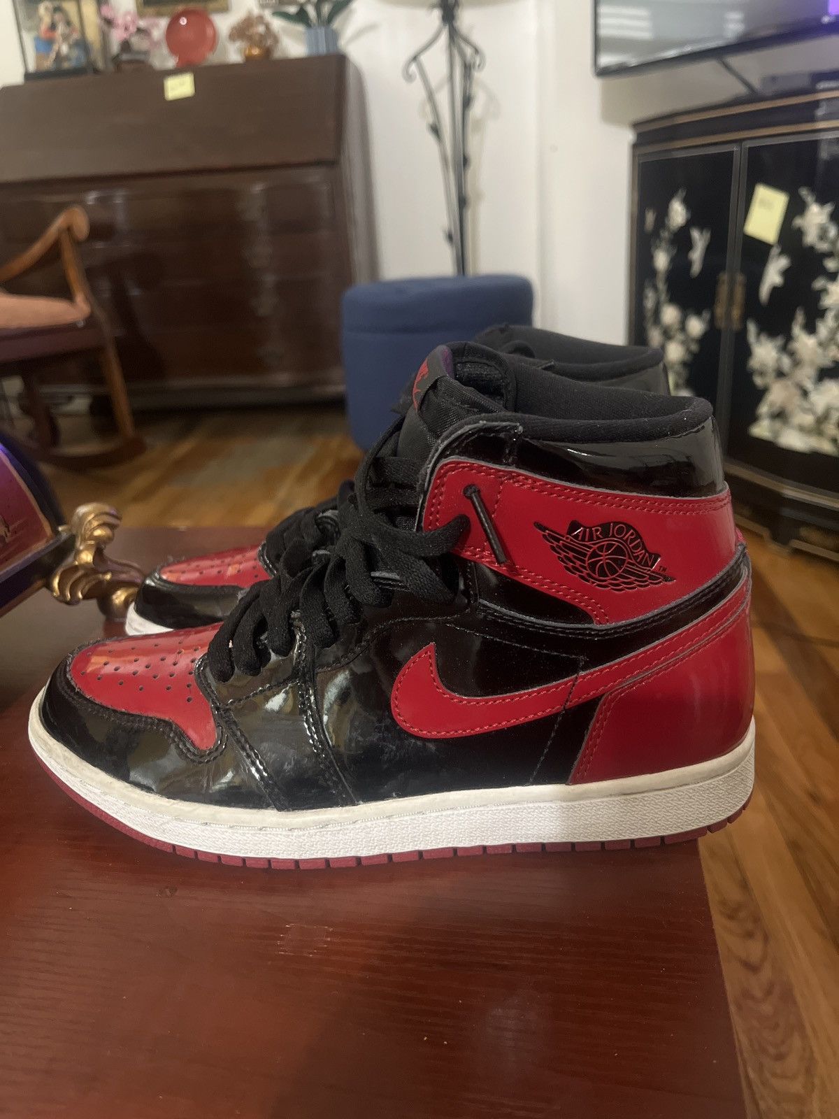 Jordan Brand Air Jordan 1 Retro High OG ‘Patent Bred’ Size US 7 / EU 40 - 3 Thumbnail