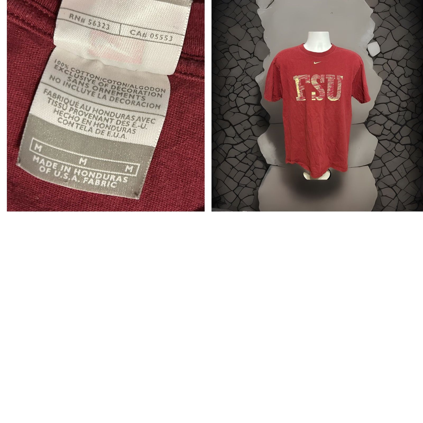 Nike VINTAGE Nike Florida State Seminoles Shirt Men Medium Double Sided Swoosh Nike T-Shirt Size US M / EU 48-50 / 2 - 11 Thumbnail