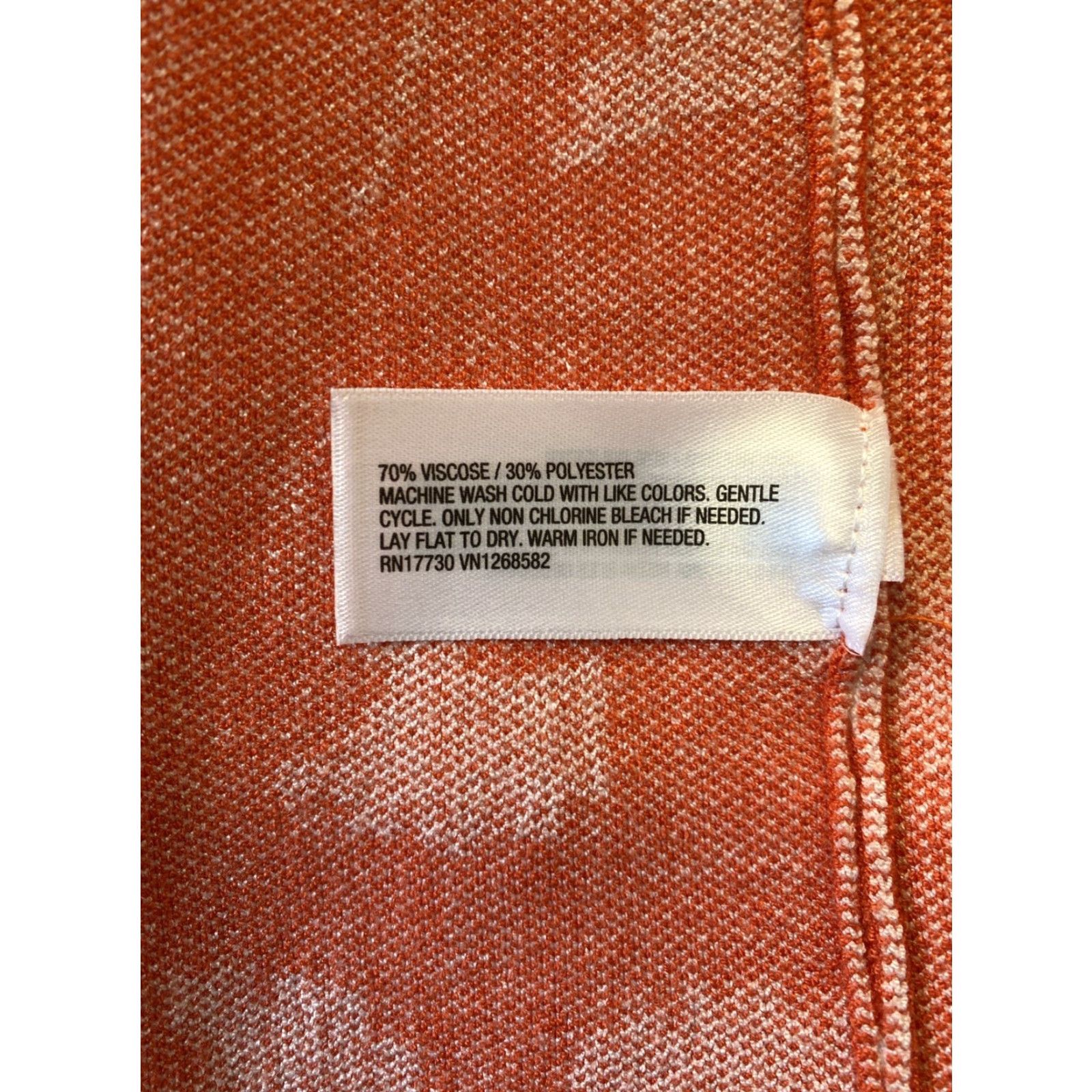 Diane von Furstenberg VINTAGE DVF Diane von Furstenberg X Target Ginkgo Orange Knit Wrap Dress Midi Sleeveless 2XS Regular Mens? Womens? Size XXS / US 00 / IT 34 - 7 Thumbnail