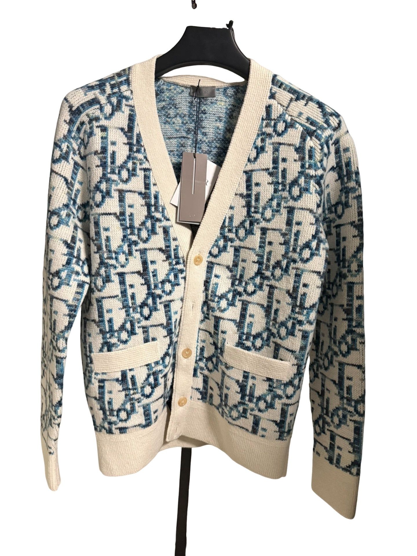 Dior Dior Oblique Monogram Wool Cardigan Size S Size US S / EU 44-46 / 1 - 1 Thumbnail