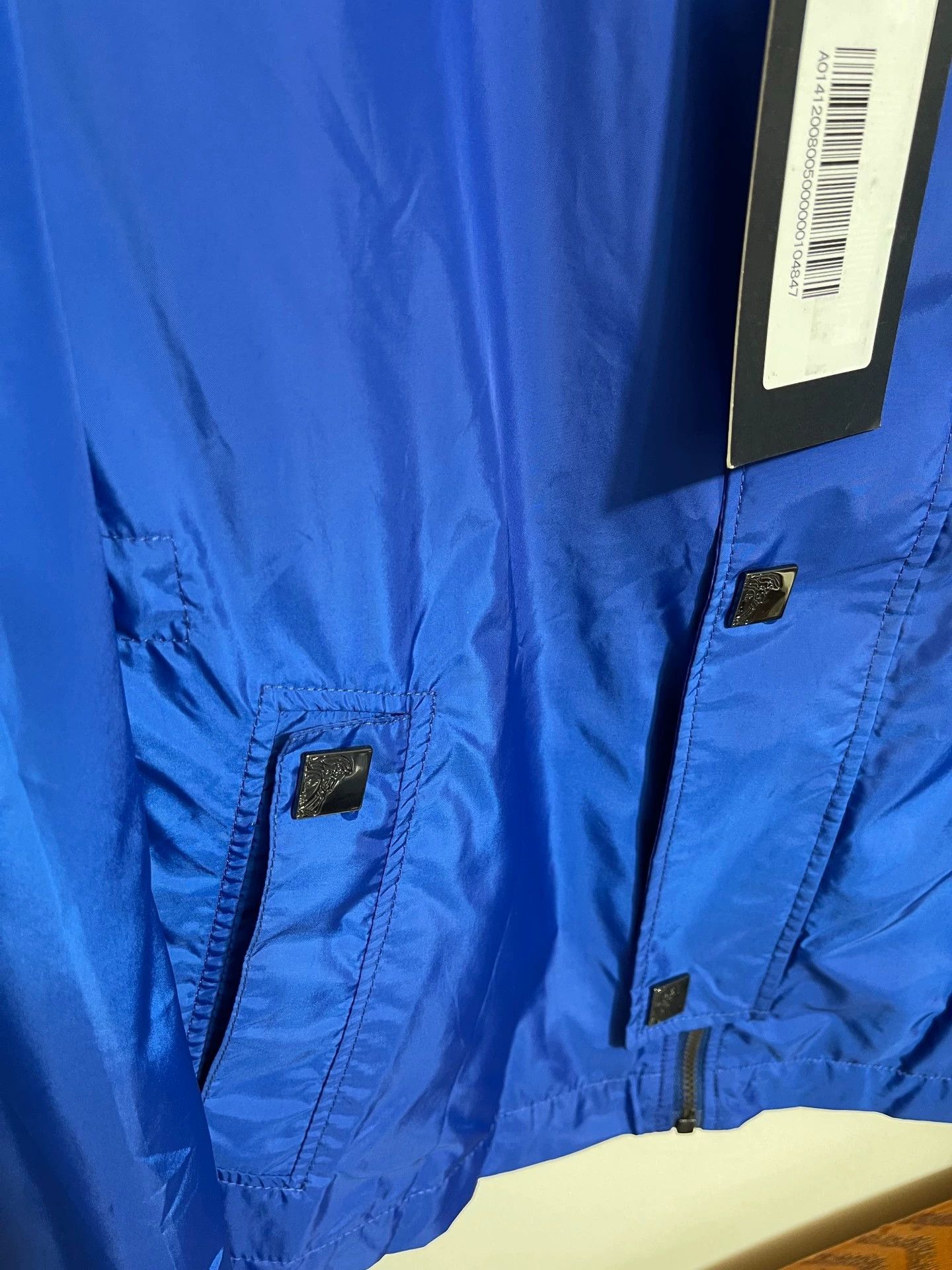 Versace Versace Royal Blue Slim Lightweight Jacket 48/50/52 Size US L / EU 52-54 / 3 - 4 Thumbnail