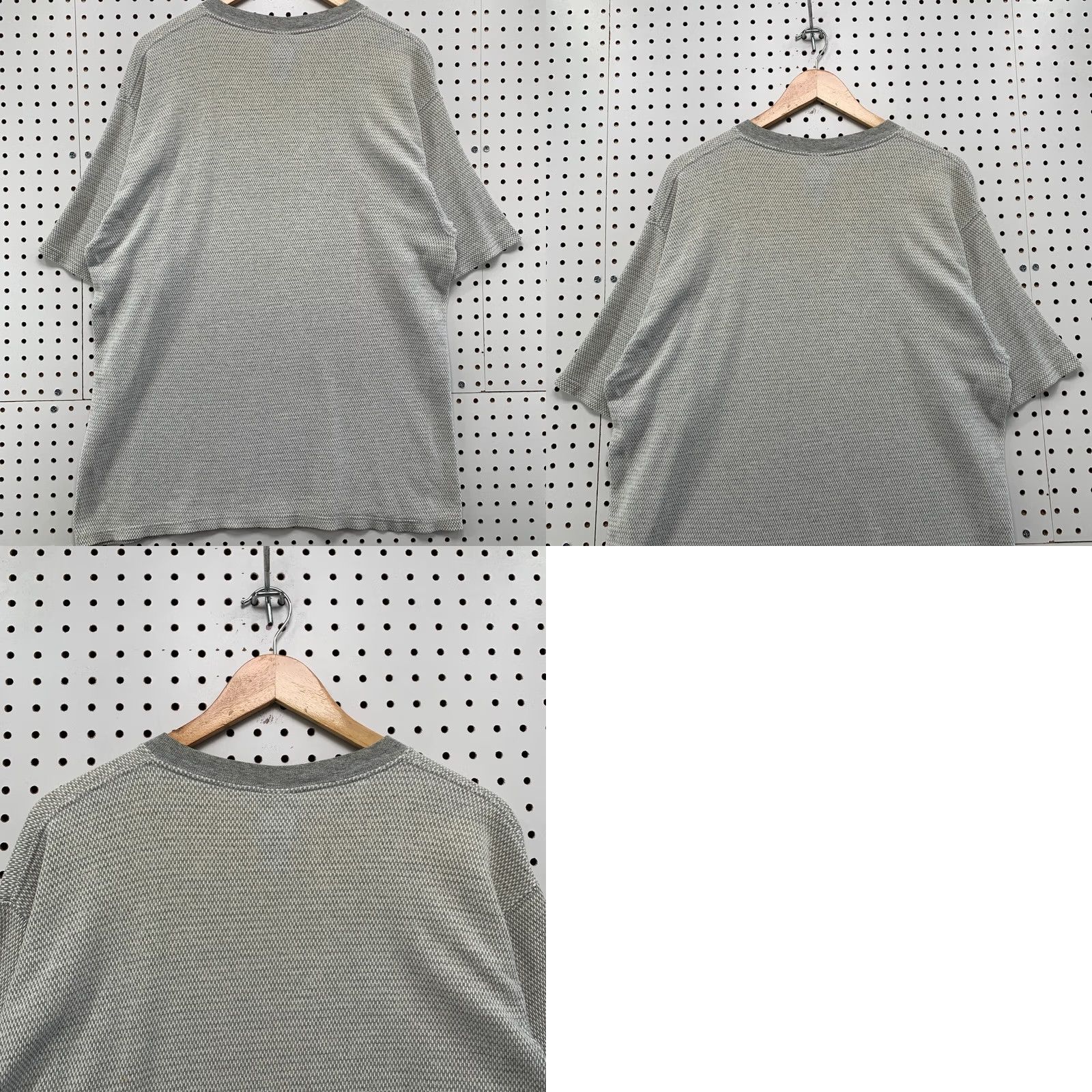 Starter VINTAGE Starter Shirt Gray White Knit Striped Adult XL Short Sleeve 90s Mens Size US XL / EU 56 / 4 - 10 Thumbnail