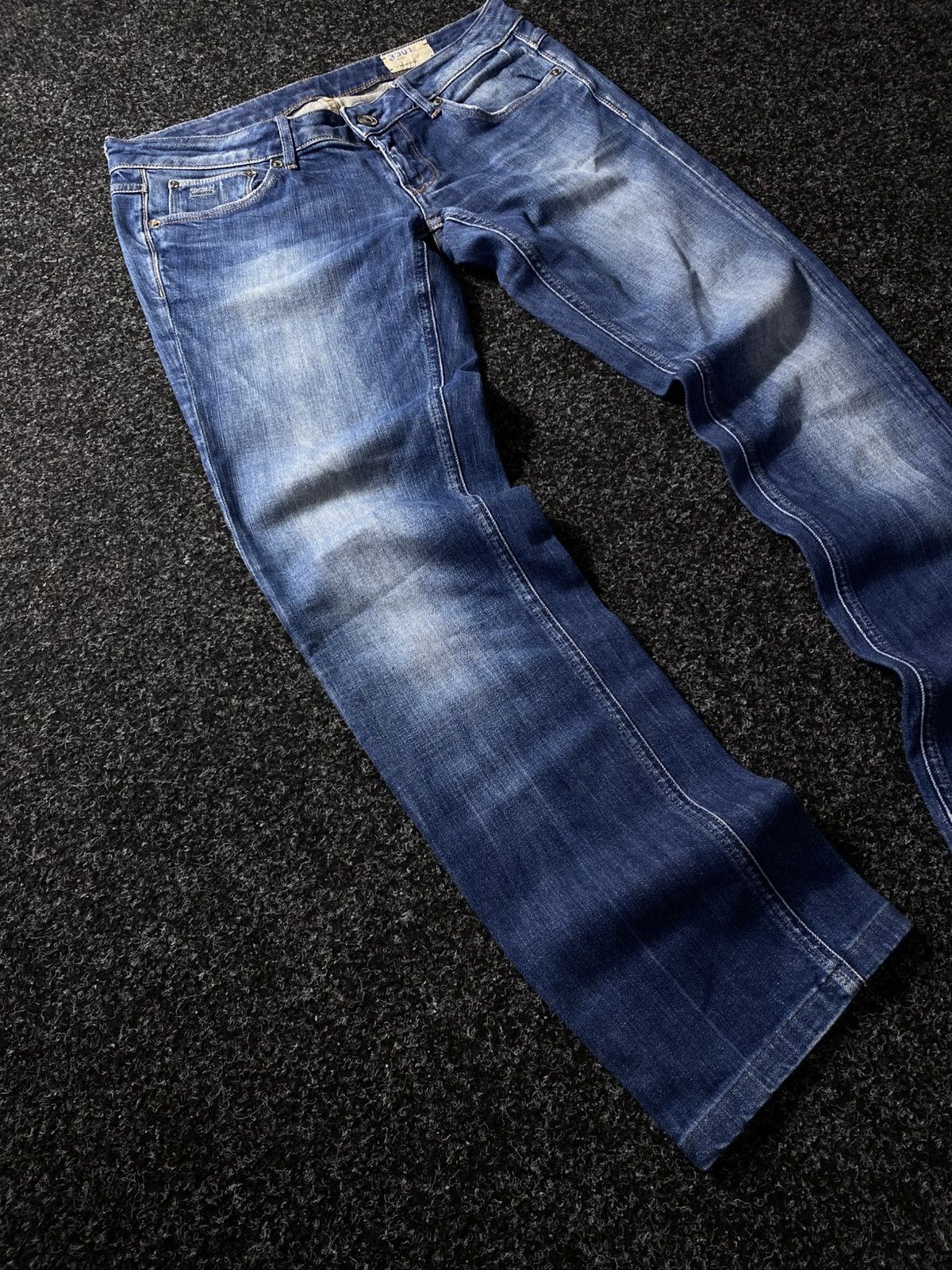 G-Star Vintage G Star RAW Flare Wide Leg Faded Wash Denim Size 31" - 2 Thumbnail
