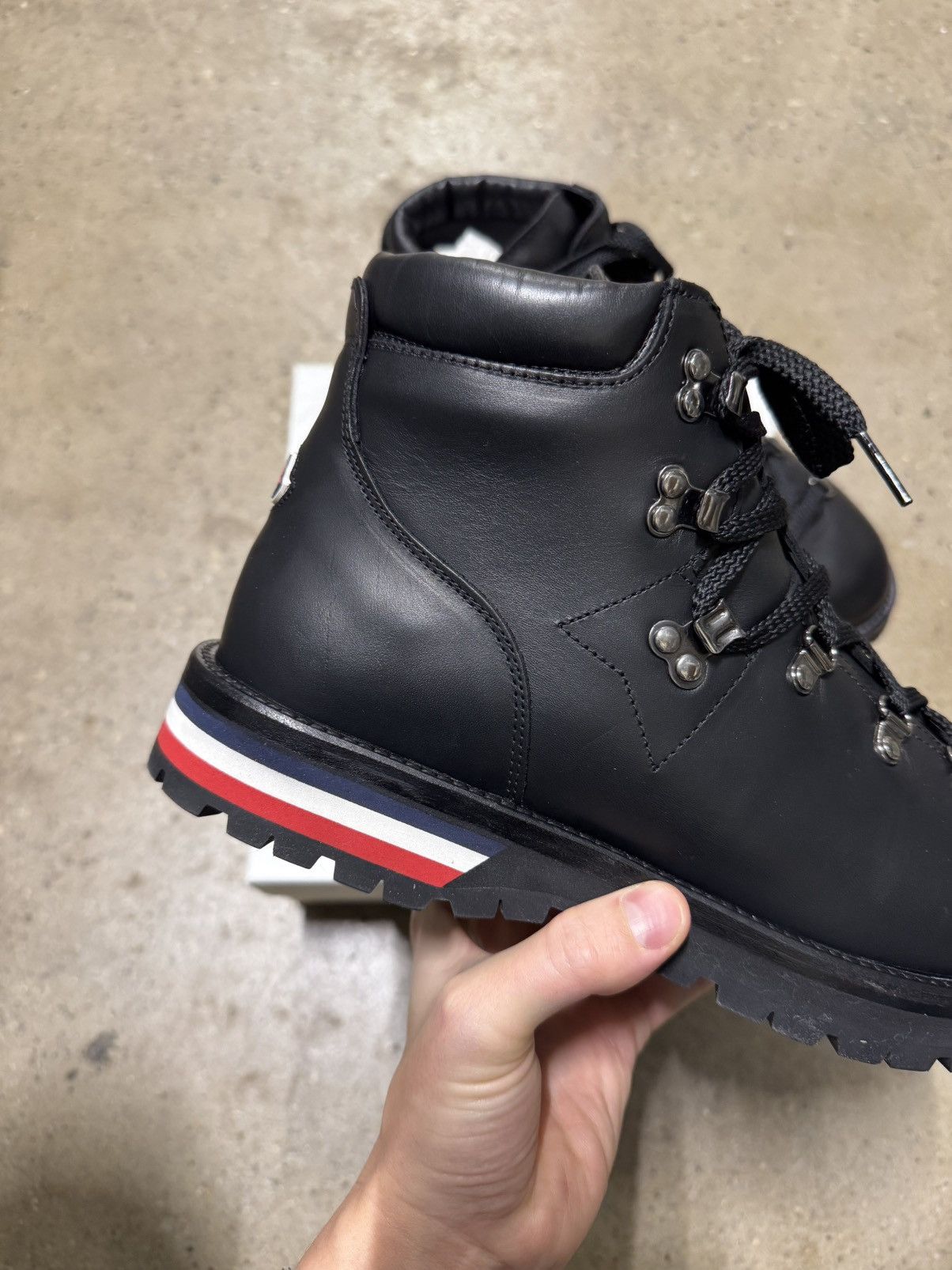Moncler Moncler Striped Leather Winter Boots NEW 900$ Size US 11 / EU 44 - 3 Thumbnail